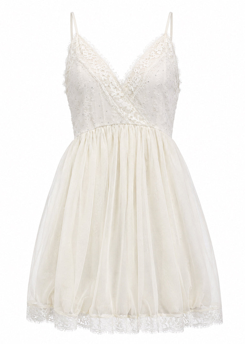 Stone Damage Balloon Dress