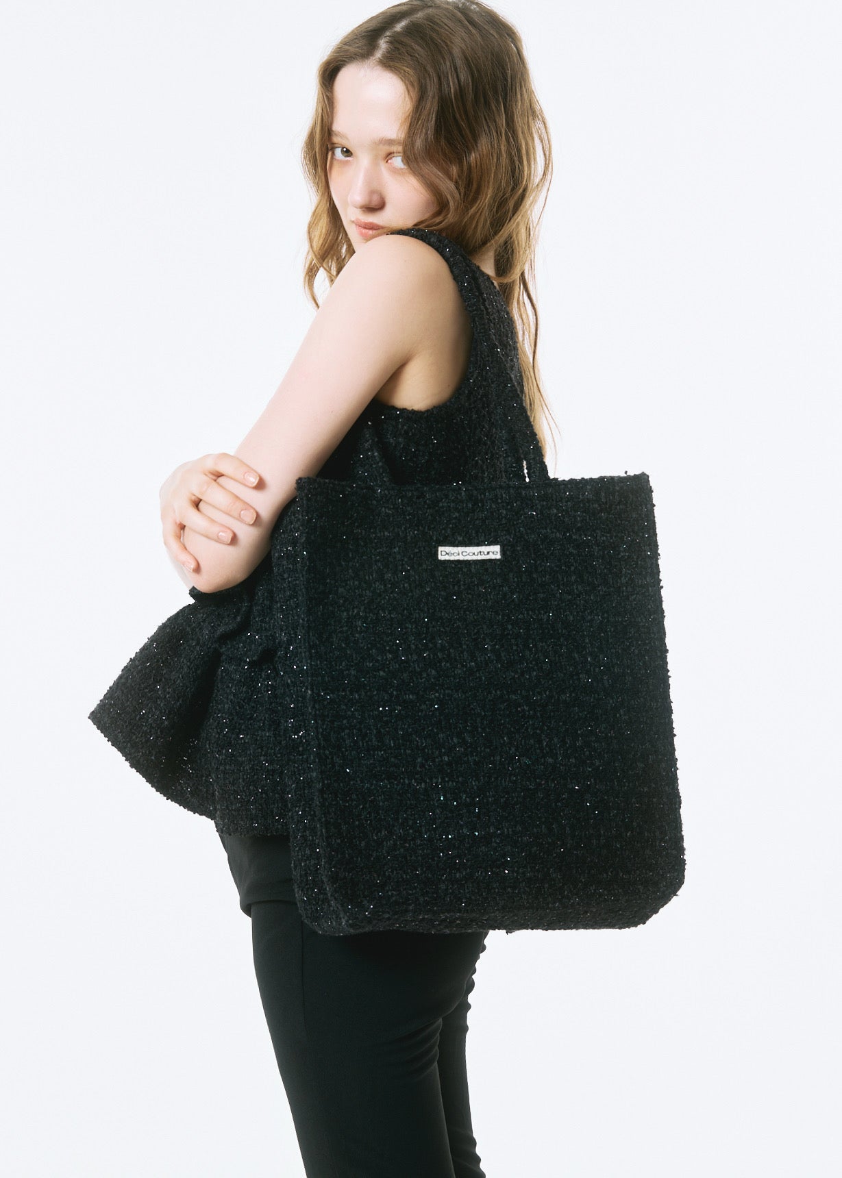 Fancy Tweed Tote Bag