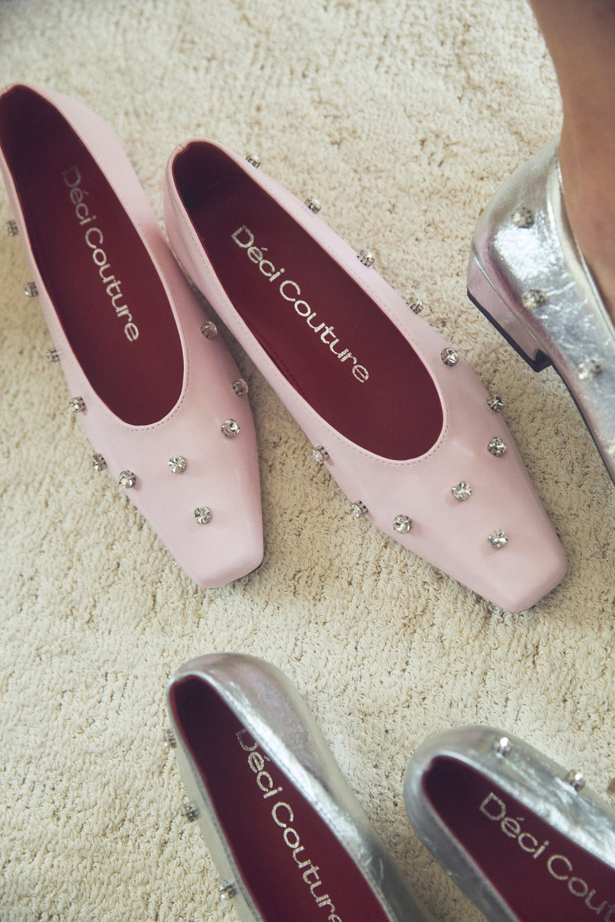 Square Toe Bijou Pumps