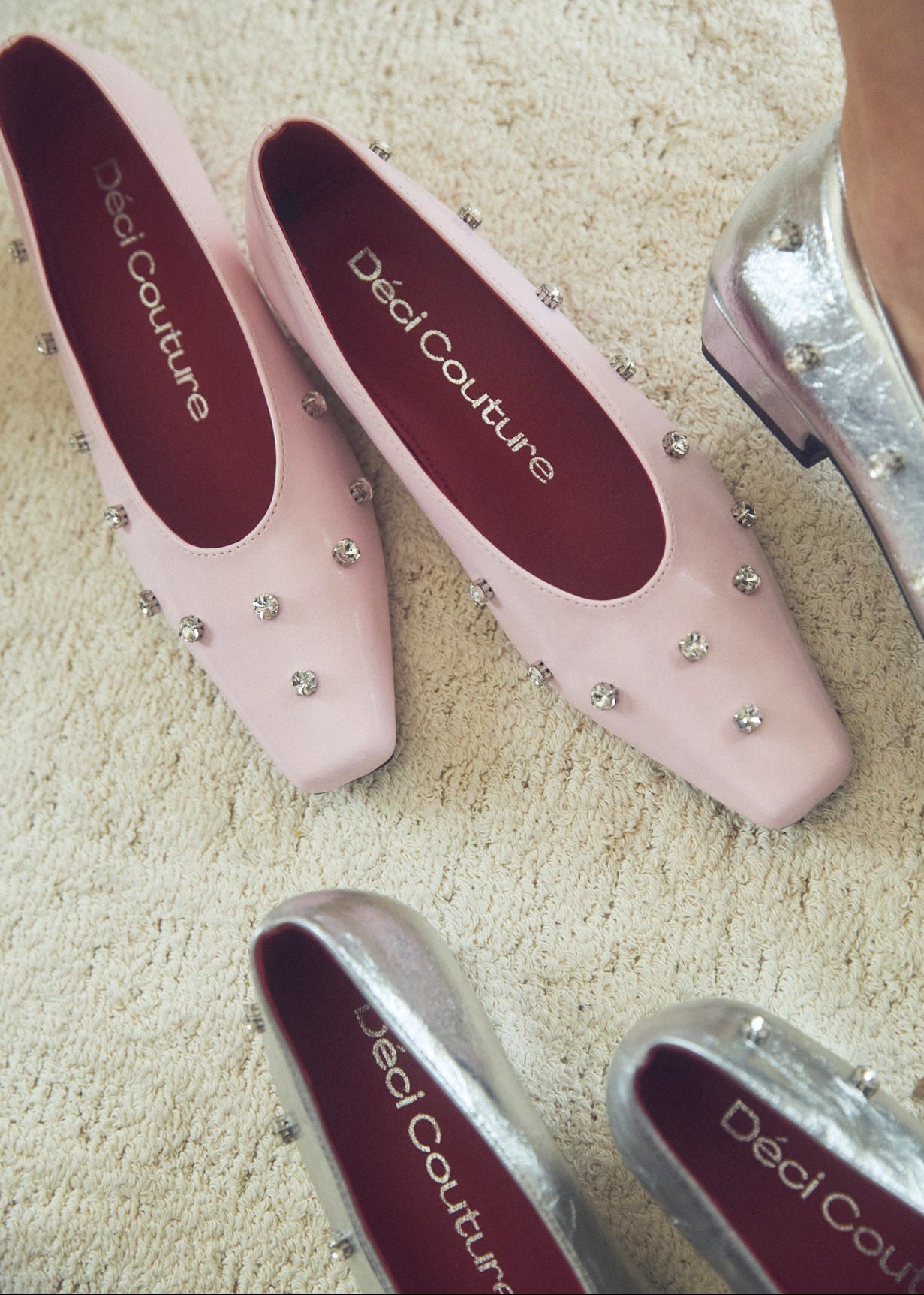 Square Toe Bijou Pumps