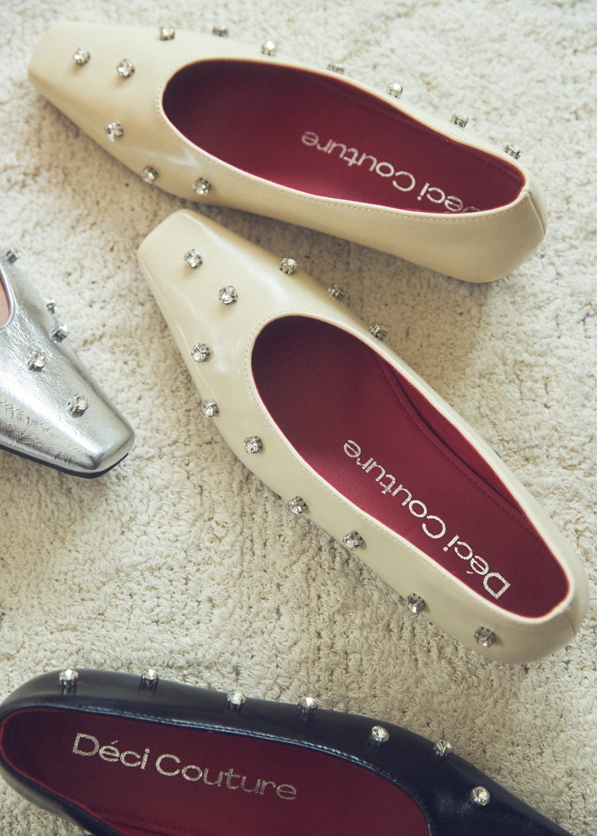 Square Toe Bijou Pumps