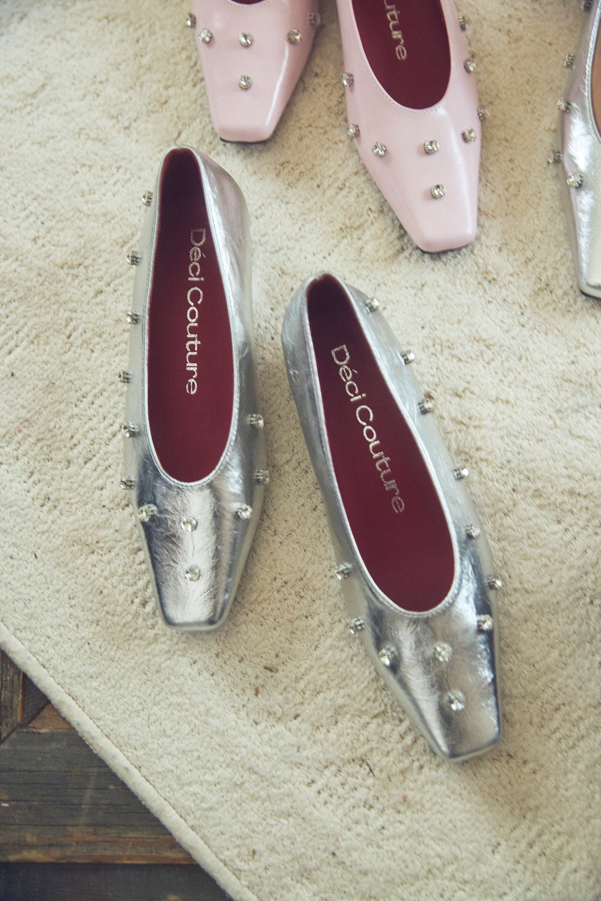 Square Toe Bijou Pumps