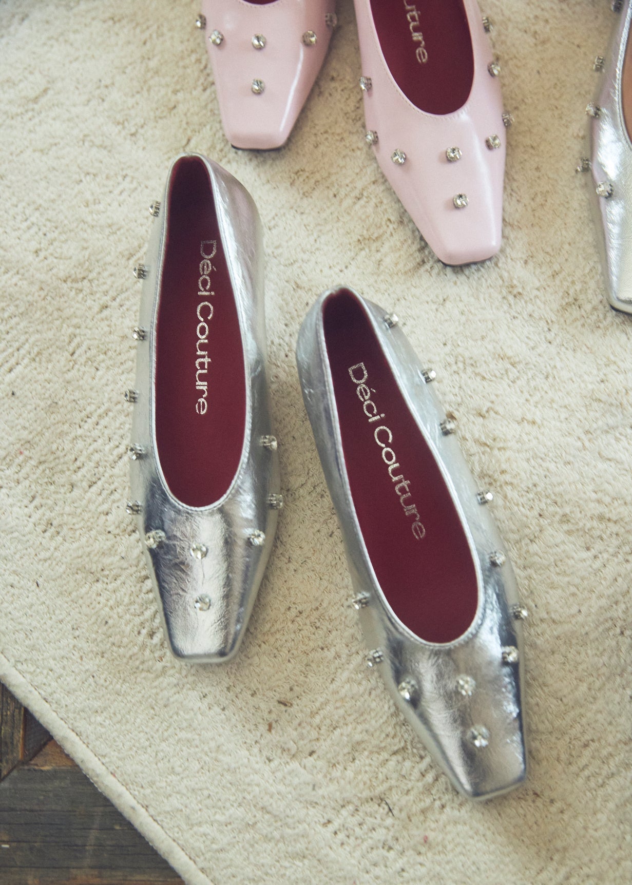 Square Toe Bijou Pumps