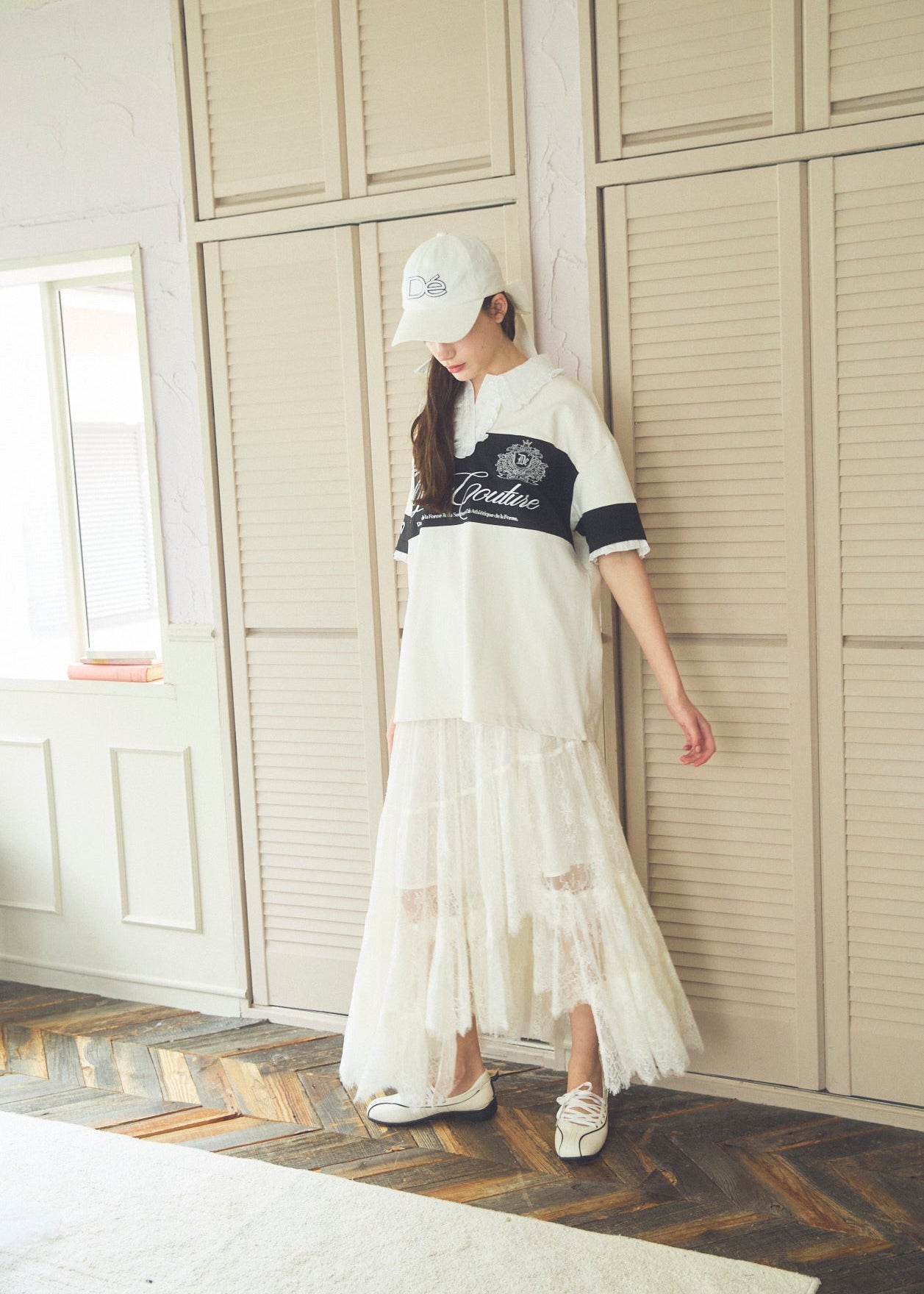 Asymmetric Lace Skirt
