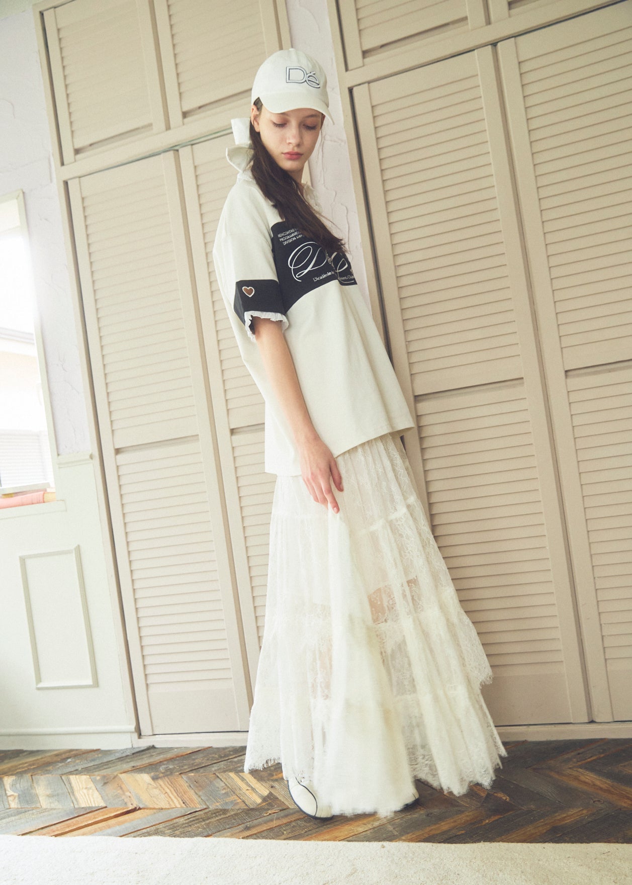 Asymmetric Lace Skirt