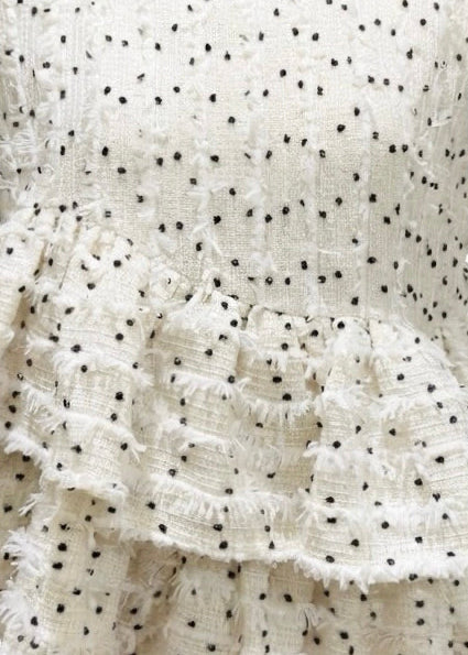 Fancy Tweed Frill Top【予約商品】