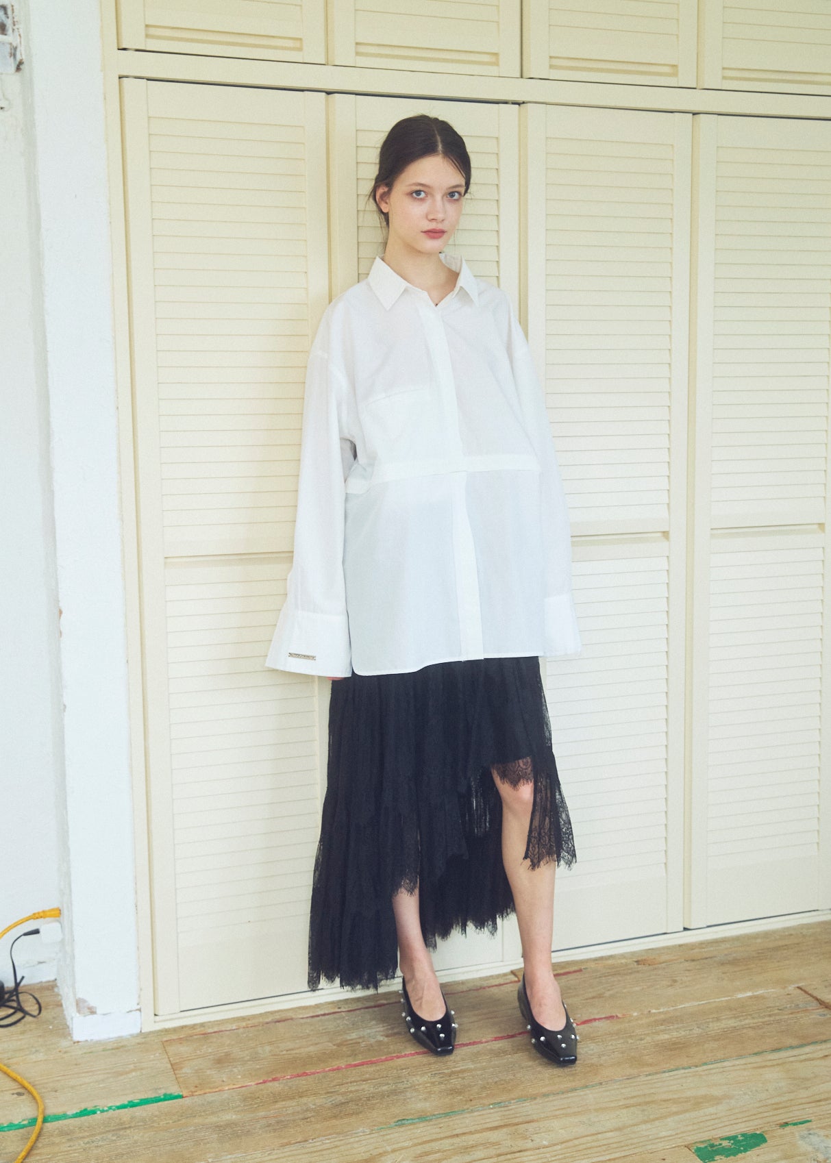 Asymmetric Lace Skirt