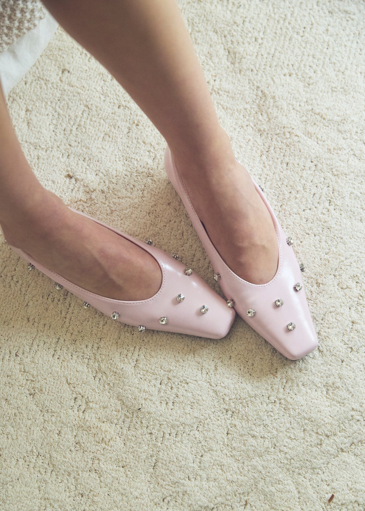Square Toe Bijou Pumps