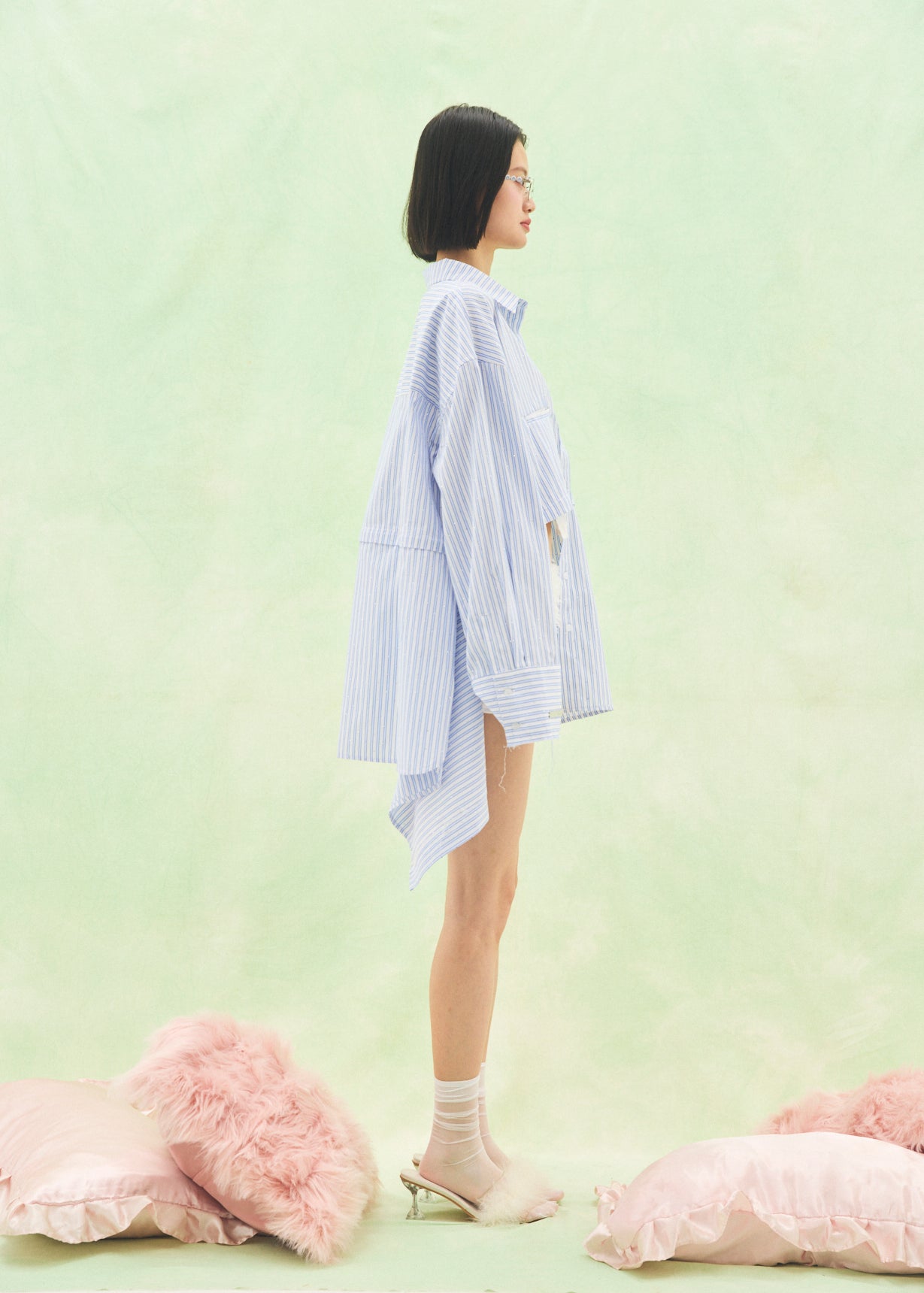 Damage 2Way Oversized Shirt