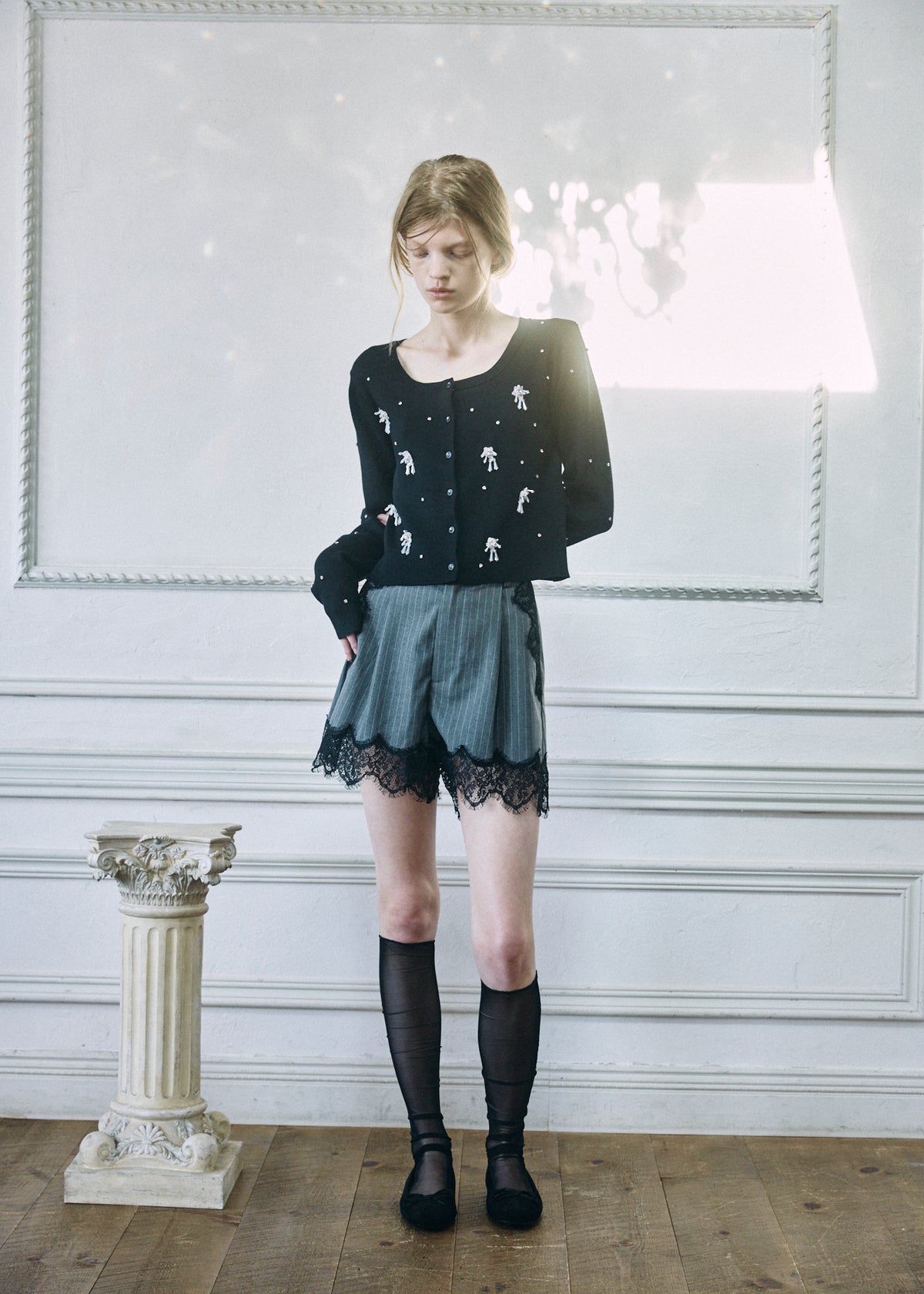 【予約商品】Beaded Bijou Knit Cardigan