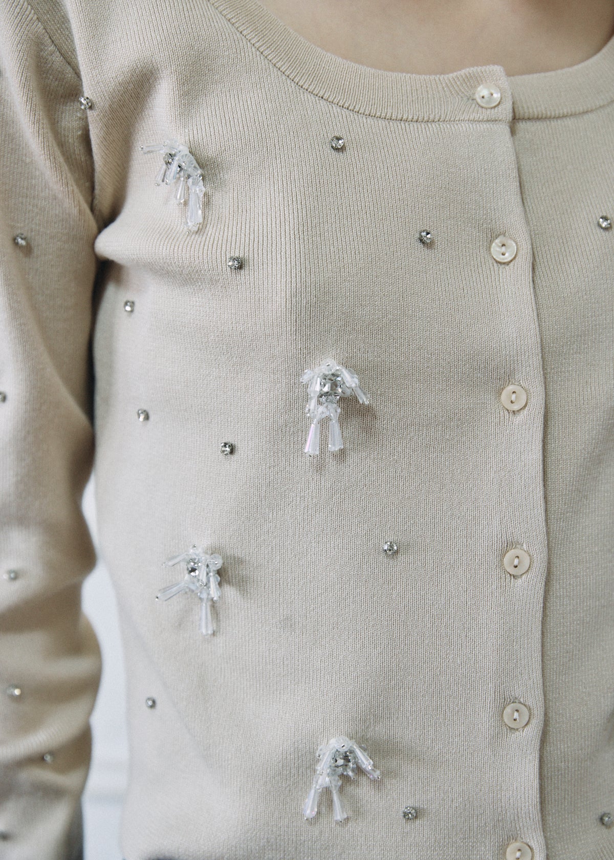 【予約商品】Beaded Bijou Knit Cardigan