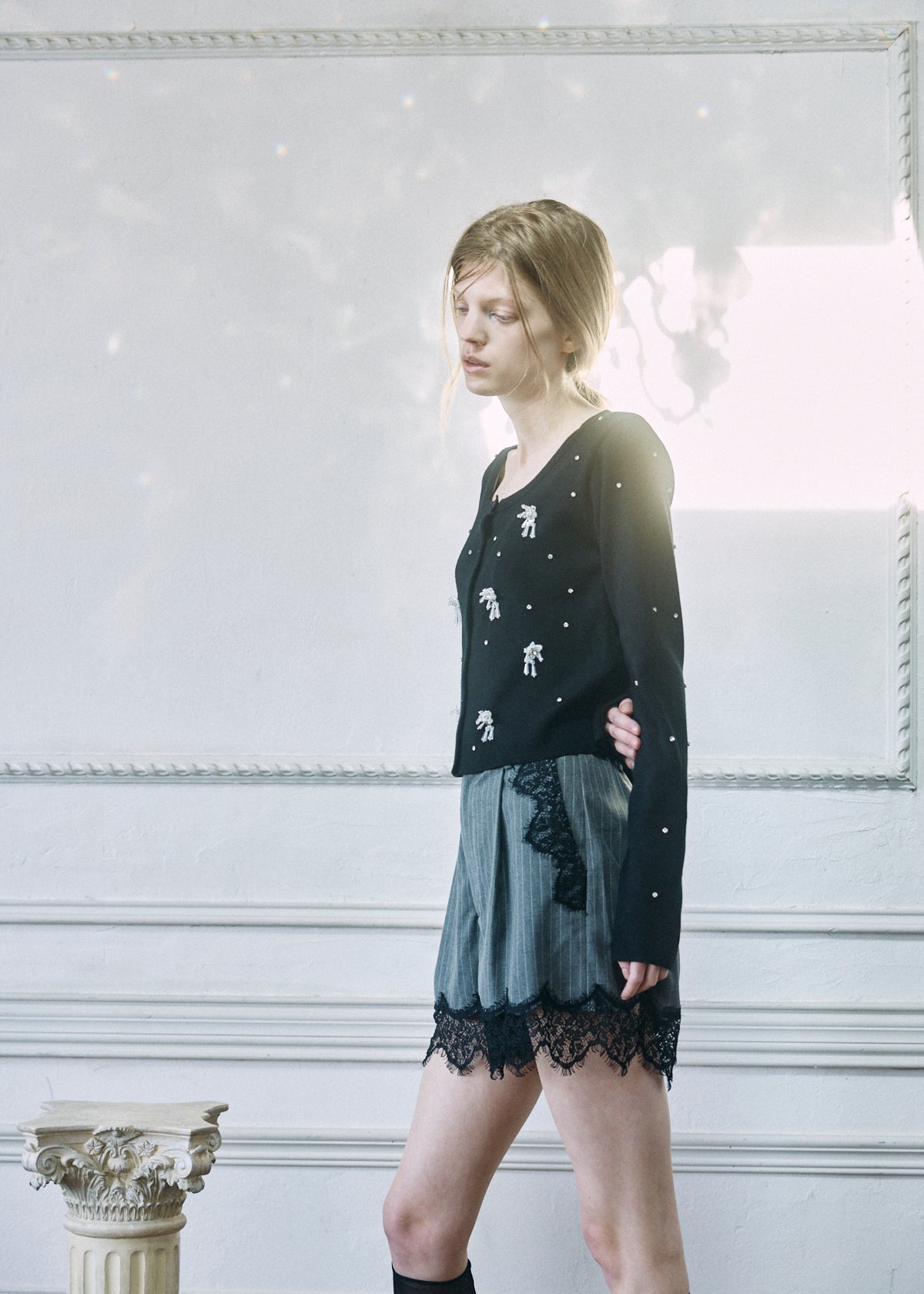 【予約商品】Beaded Bijou Knit Cardigan