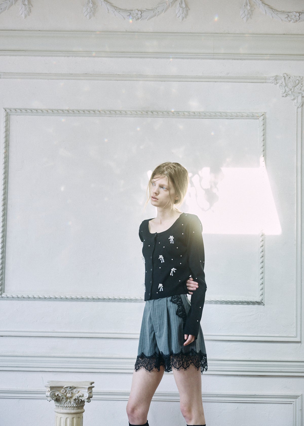 【予約商品】Beaded Bijou Knit Cardigan