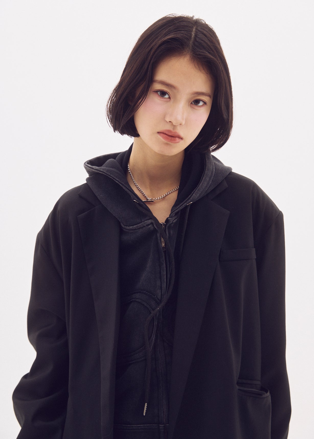 Pleated Oversized Jacket