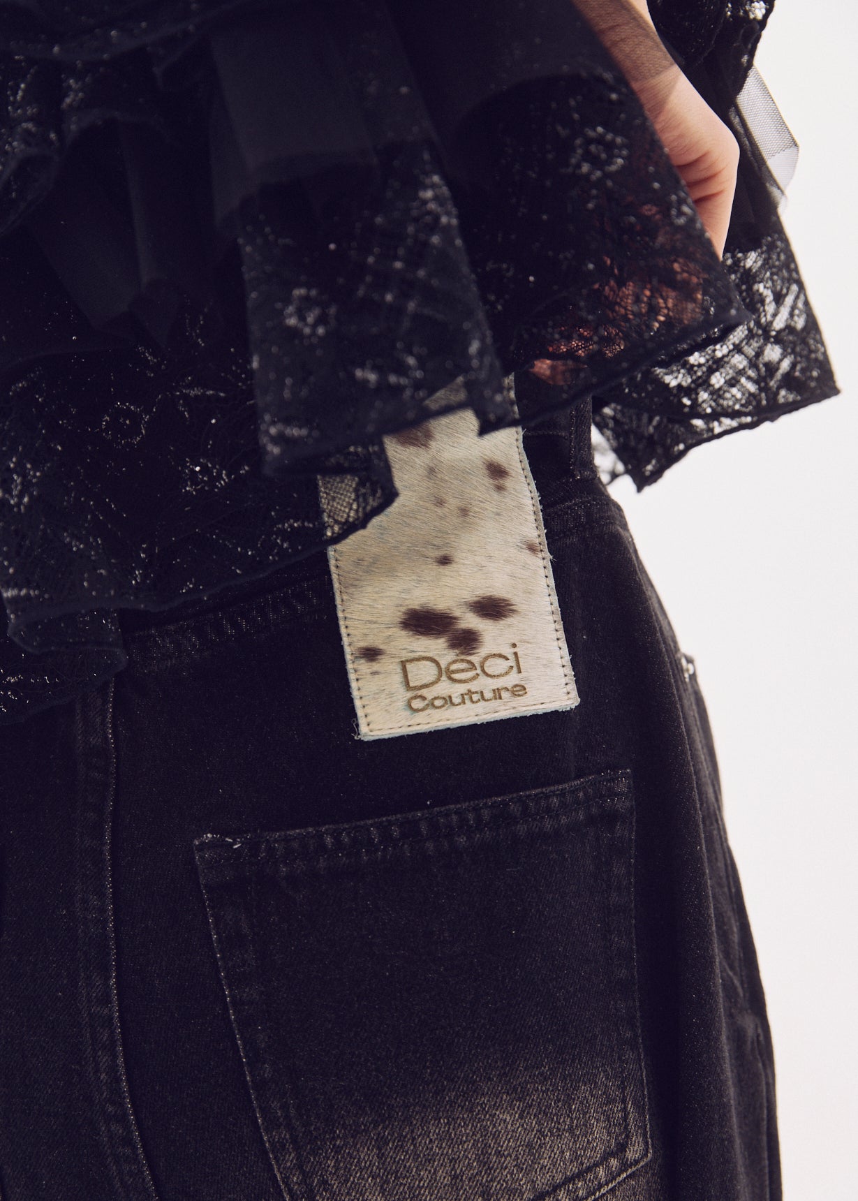 Side-Tuck Wide Denim