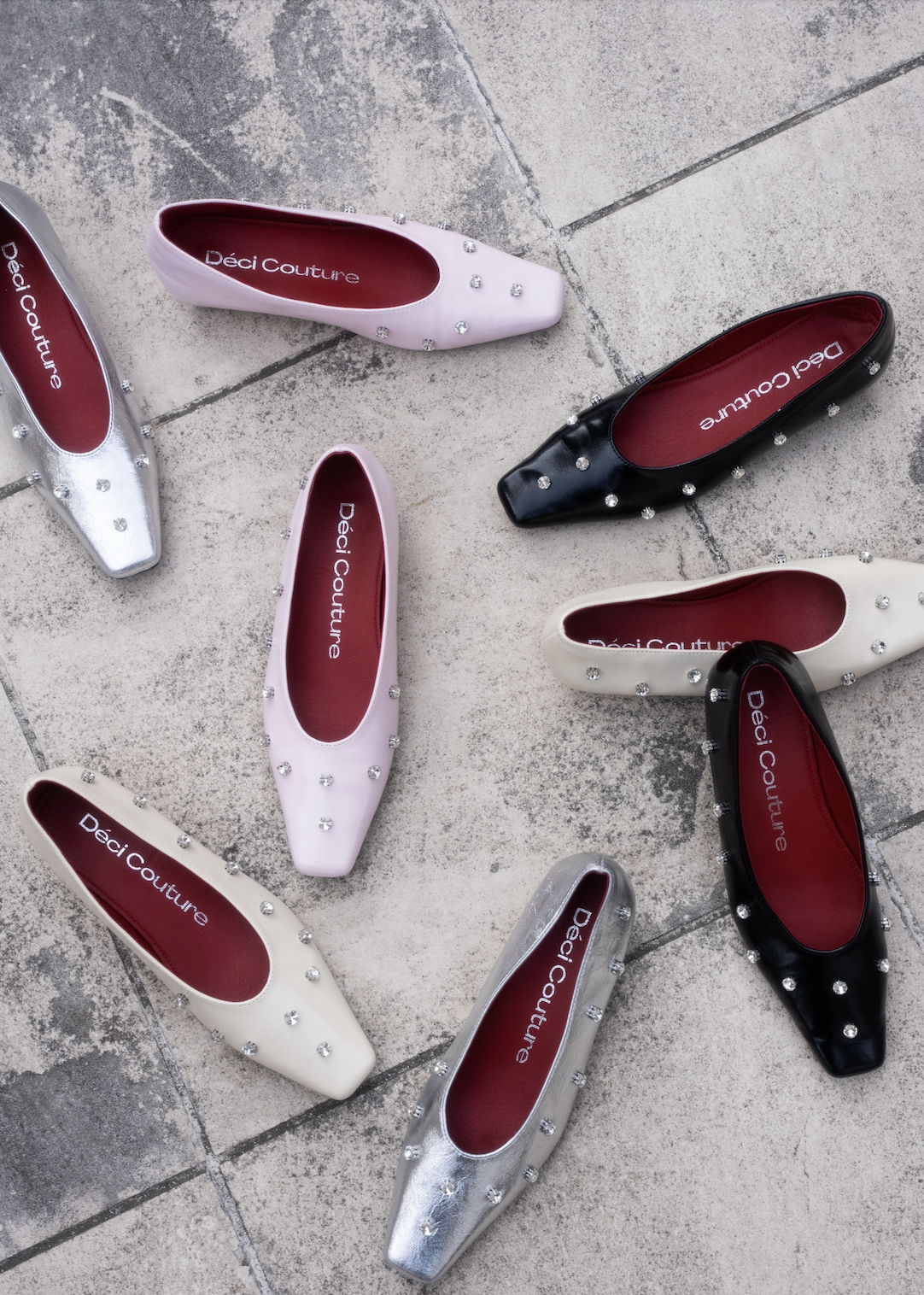 Square Toe Bijou Pumps