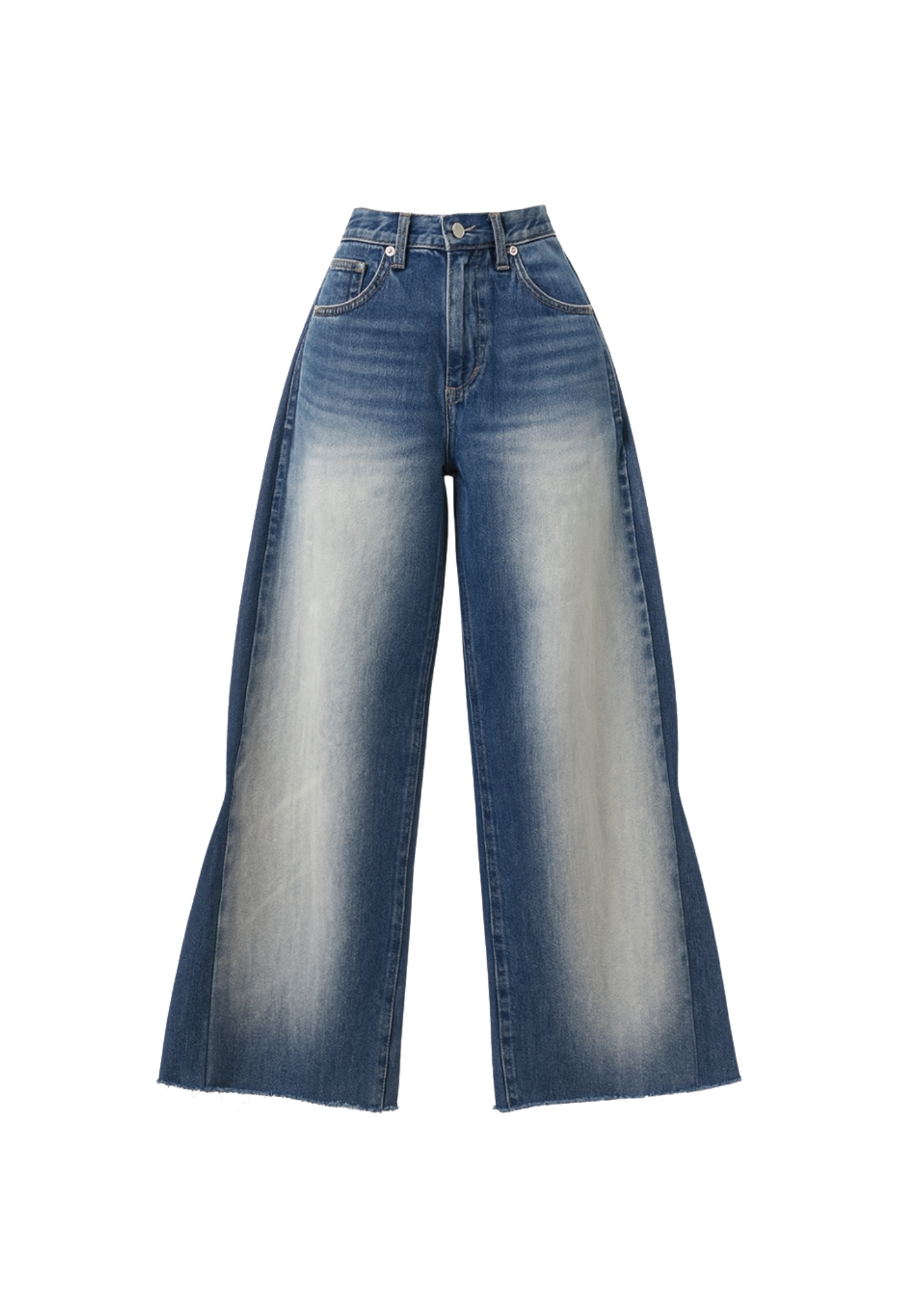 Side-Tuck Wide Denim