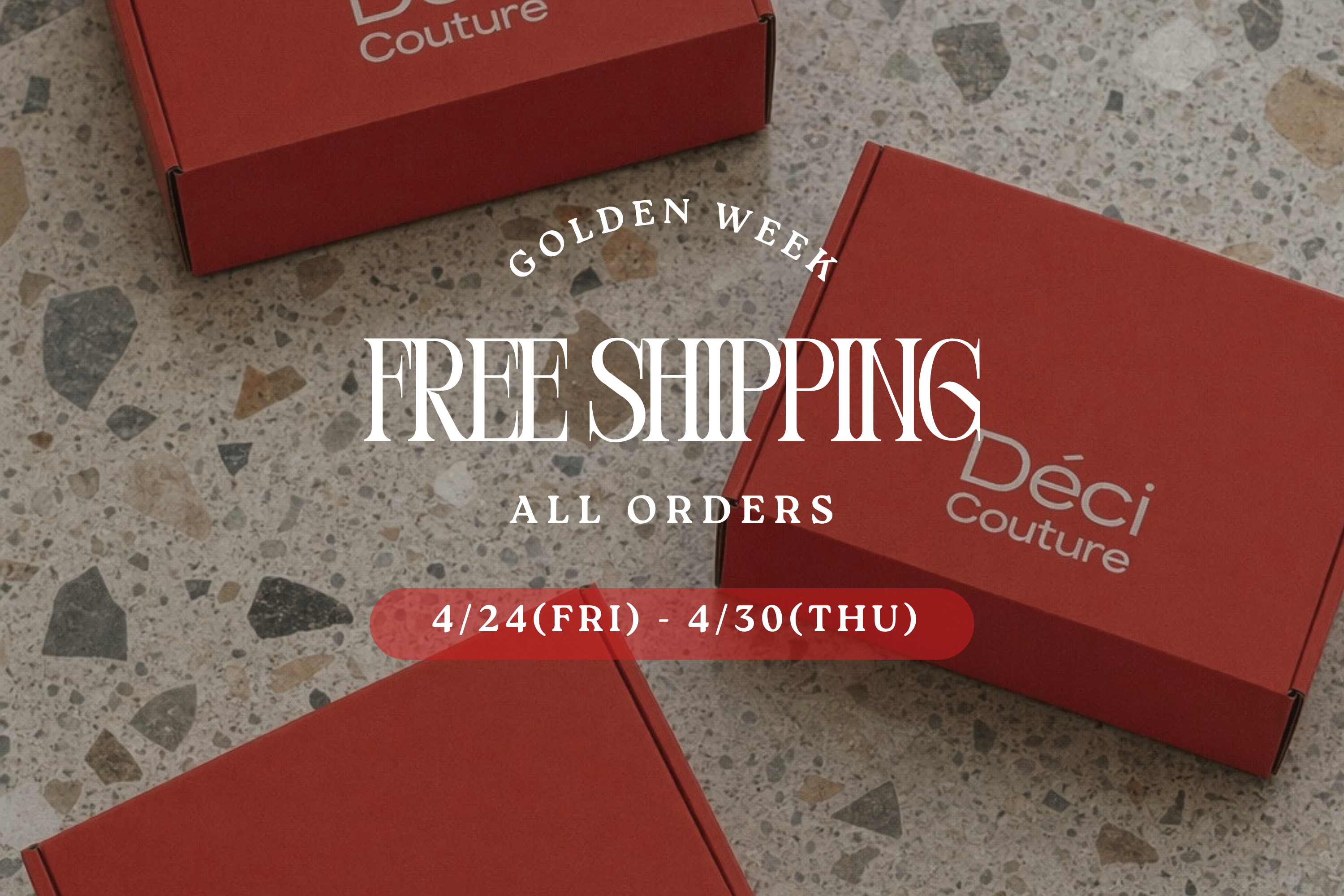 【4月24日(金)〜4月30日(木)】GW送料無料キャンペーン開催のお知らせ