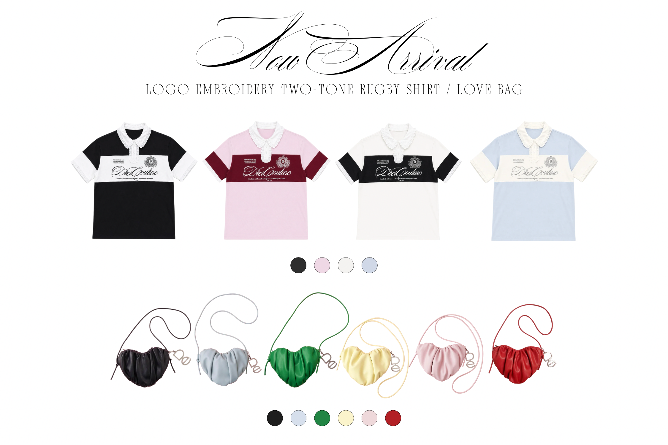 5月28日 18:00〜 “LOVE BAG” の再販売 & 新作 “Logo Embroidery Two-Tone Rugby Shirt” 販売開始