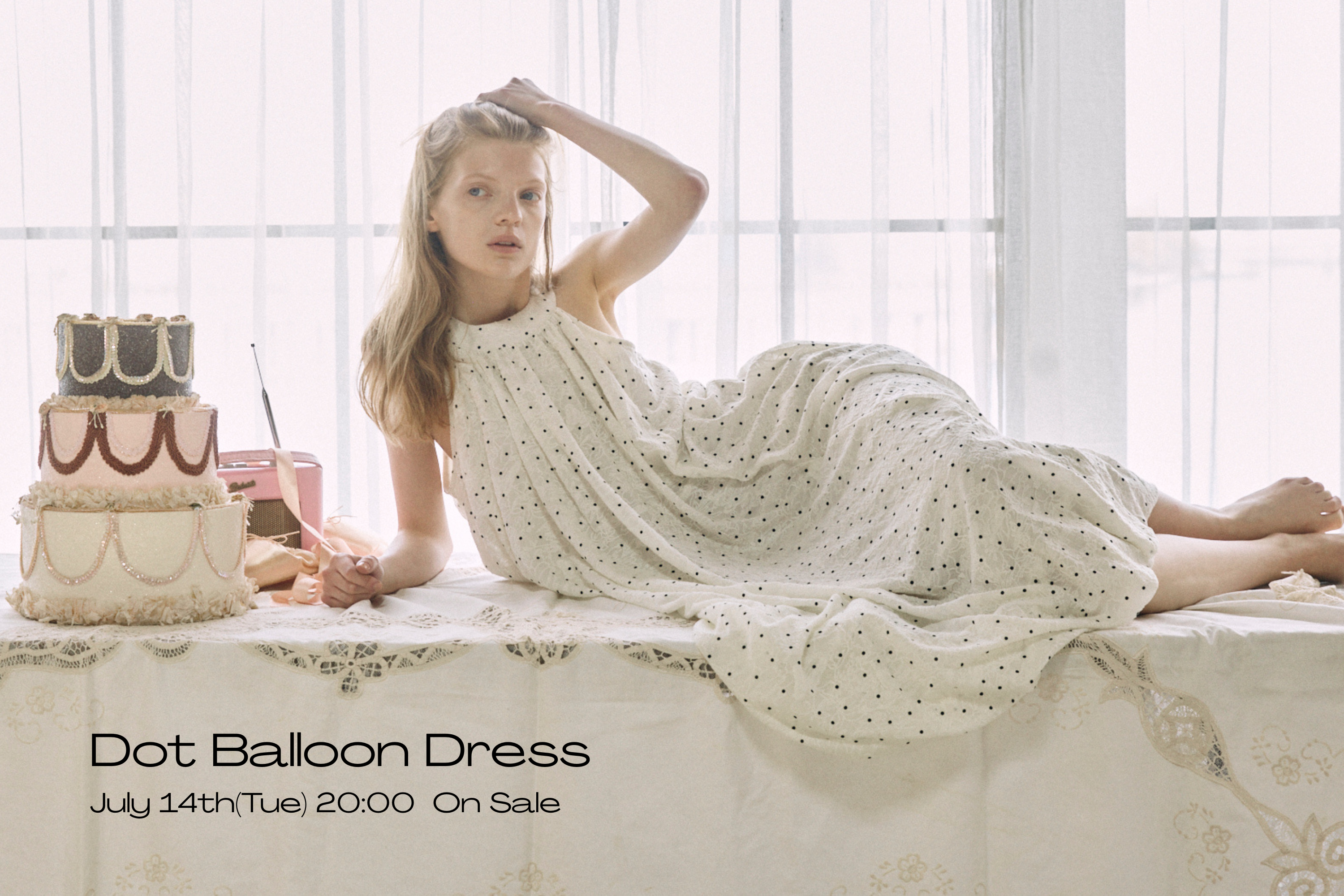 【新発売】7月14日20:00〜 “Dot Balloon Dress”が発売