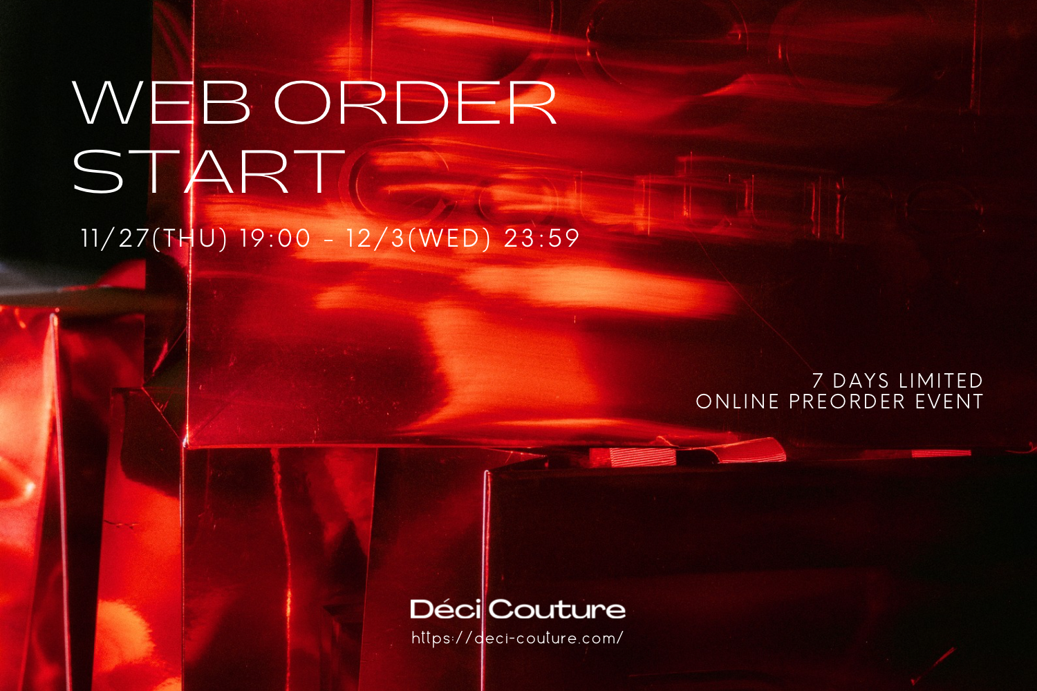 オンライン受注会 開催決定　11月27日(木)19:00〜開始