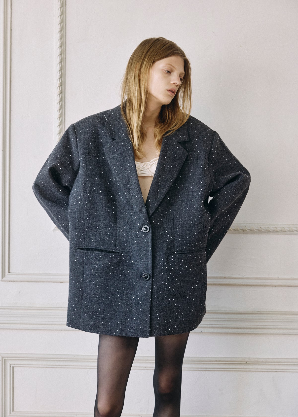 【予約商品】2WAY Bijou Lace Jacket