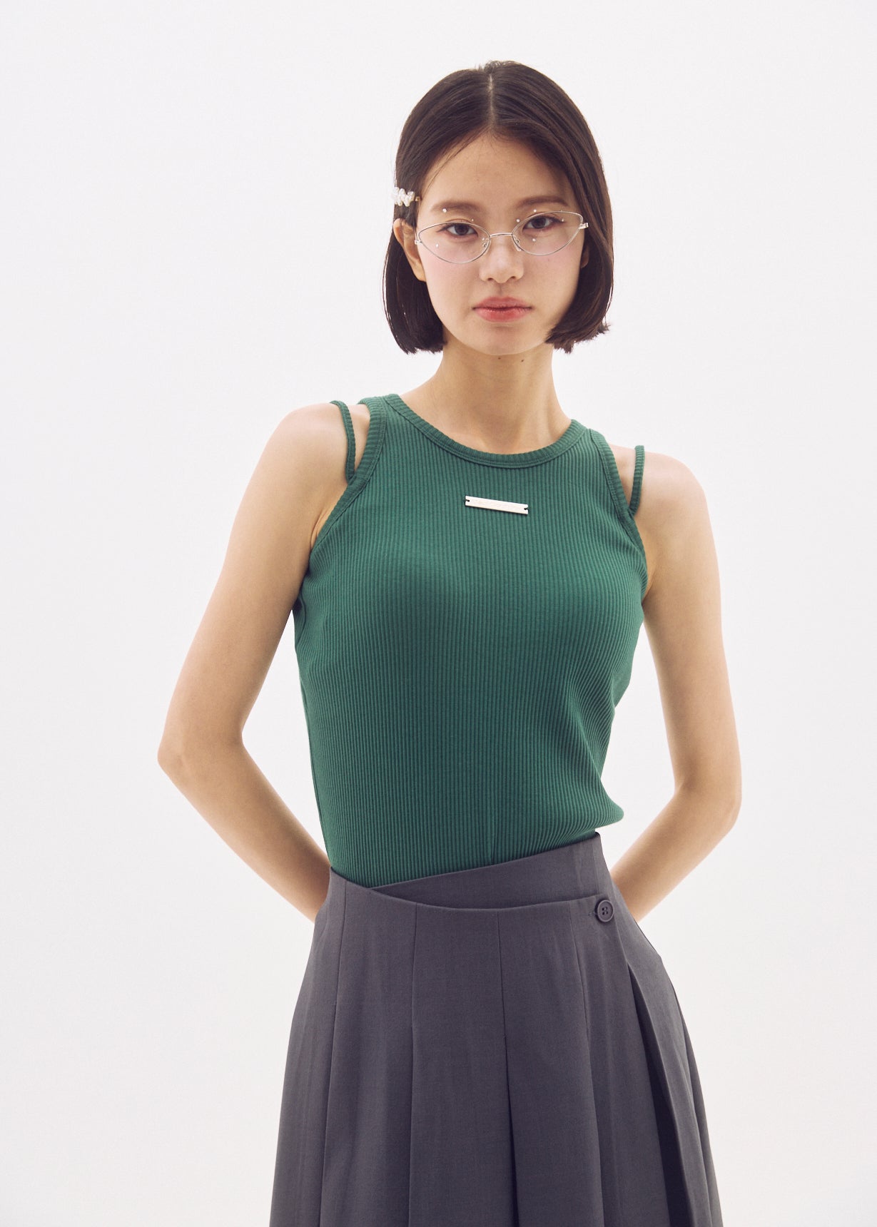 Double Strap Rib Tank (with Pads)