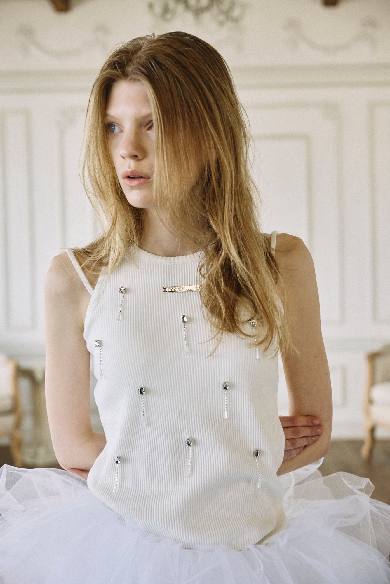 Bijou Double Strap Rib Tank (with Pads)