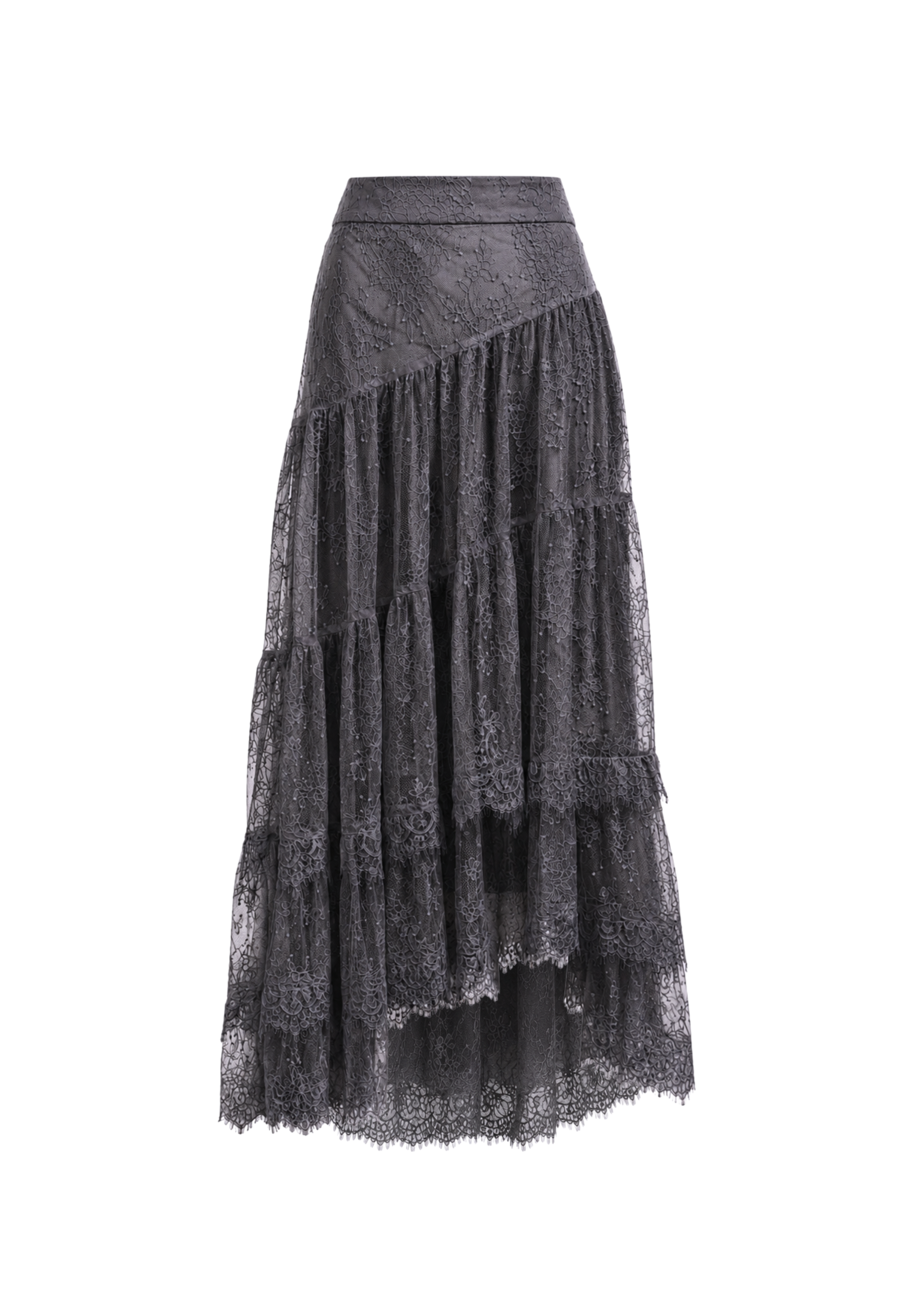 Asymmetric Lace Skirt