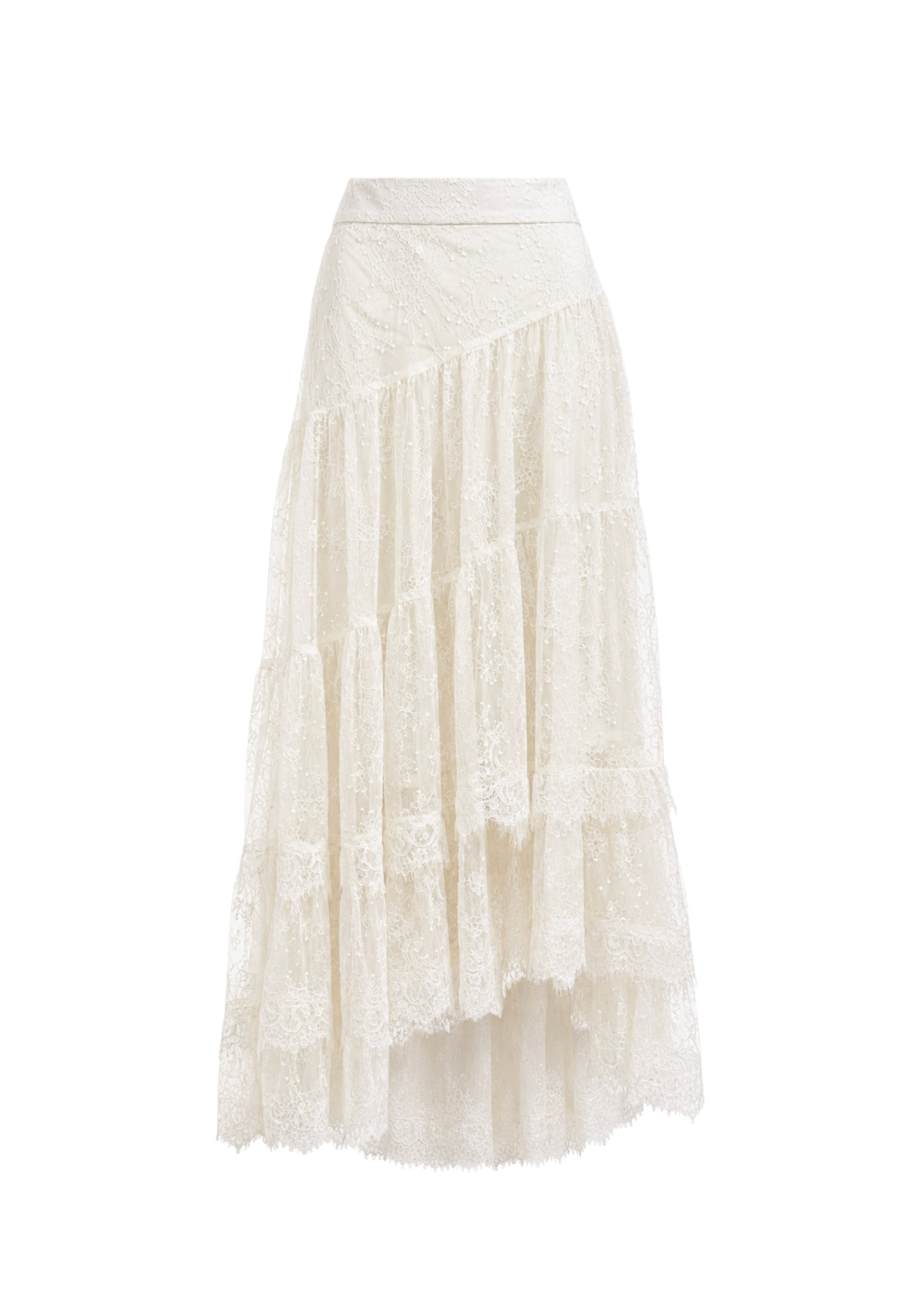 Asymmetric Lace Skirt