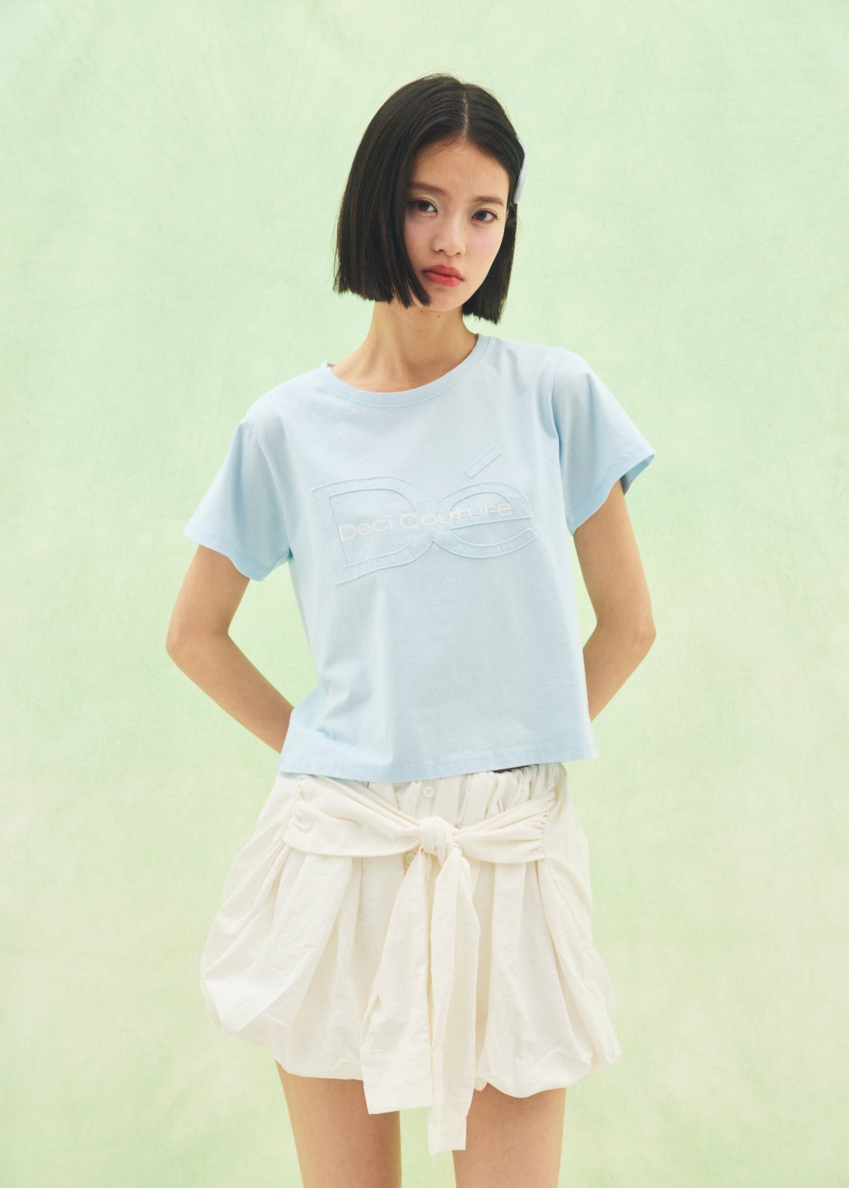 【Mini】Cut-Out Logo T-Shirt