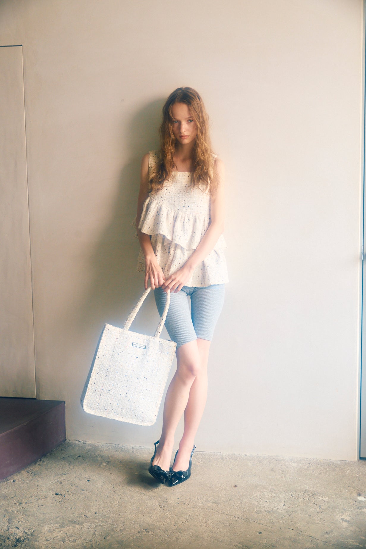 Fancy Tweed Tote Bag