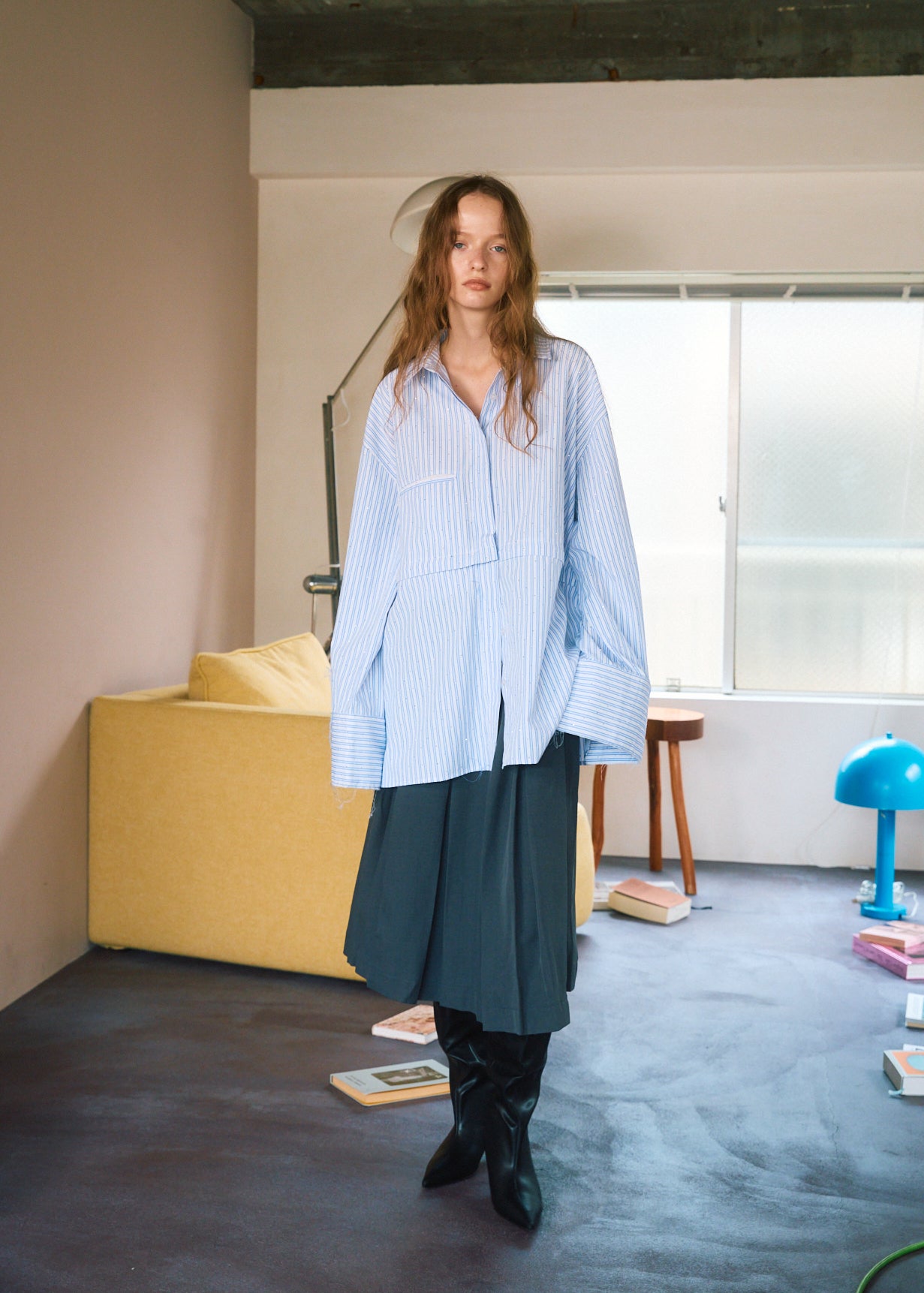 トップス Deci Couture DAMAGE 2WAY OVERSIZED SHIRT Damage 2Way Oversized Shirt