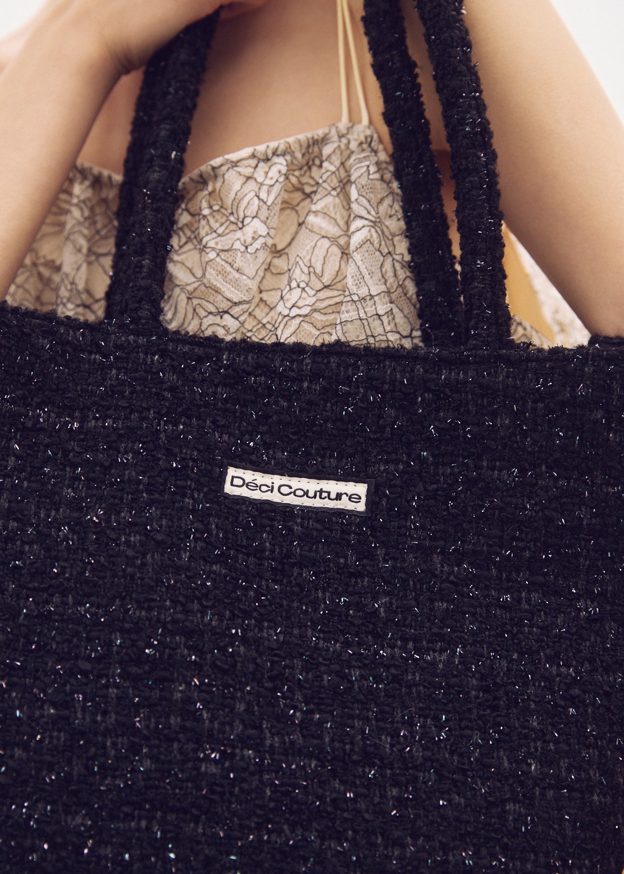 Fancy Tweed Tote Bag