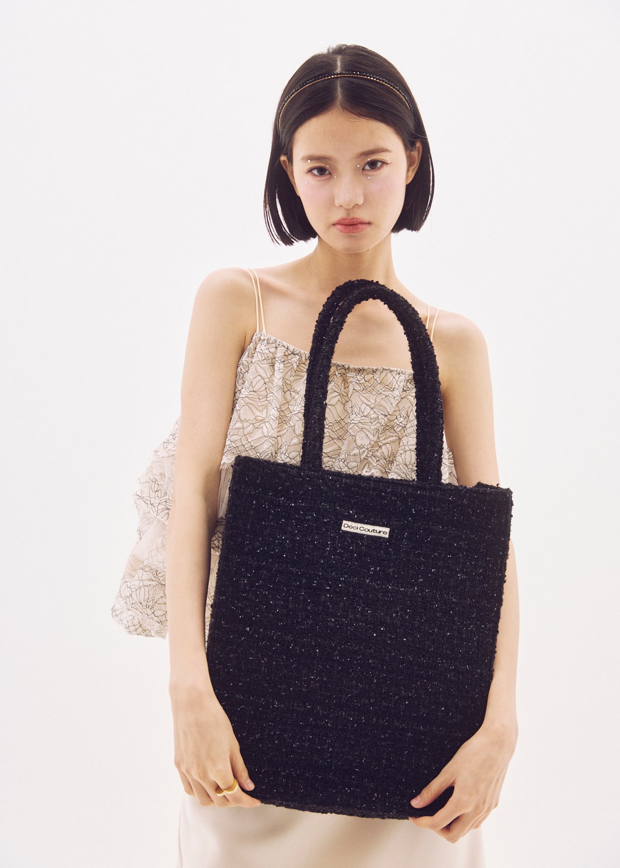 Fancy Tweed Tote Bag