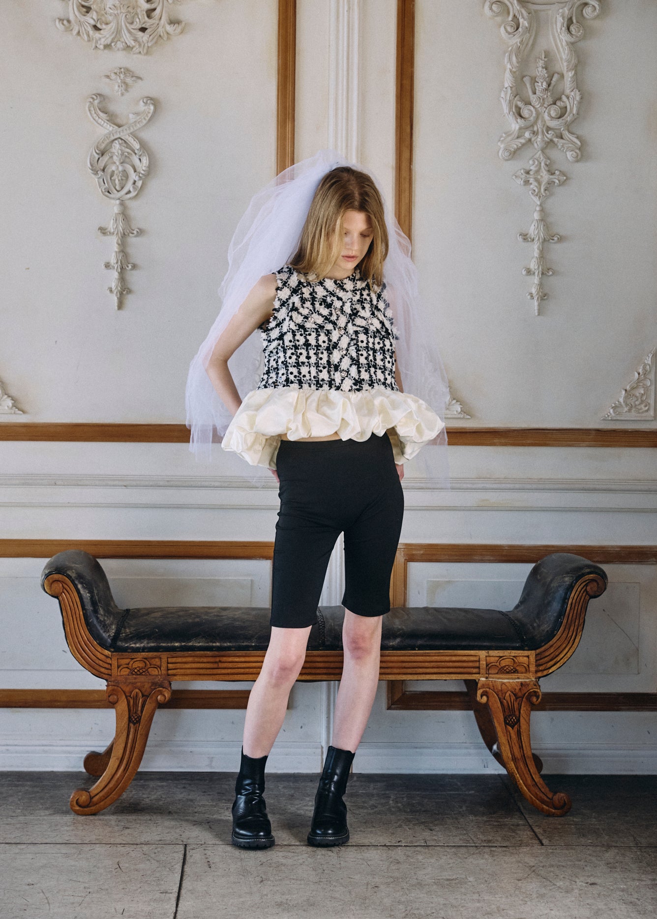【予約商品】Tweed Balloon Docking Top