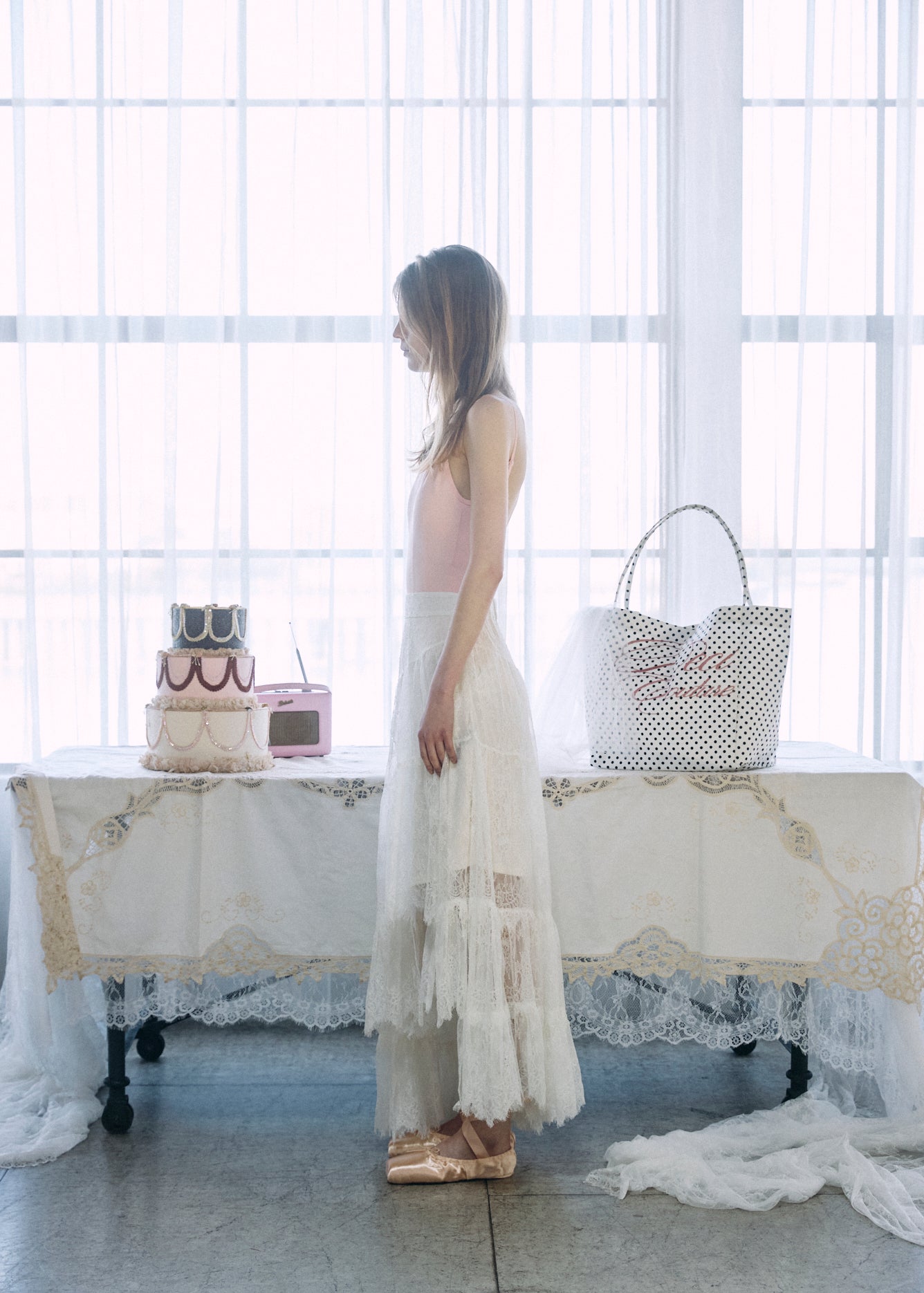 Asymmetric Lace Skirt