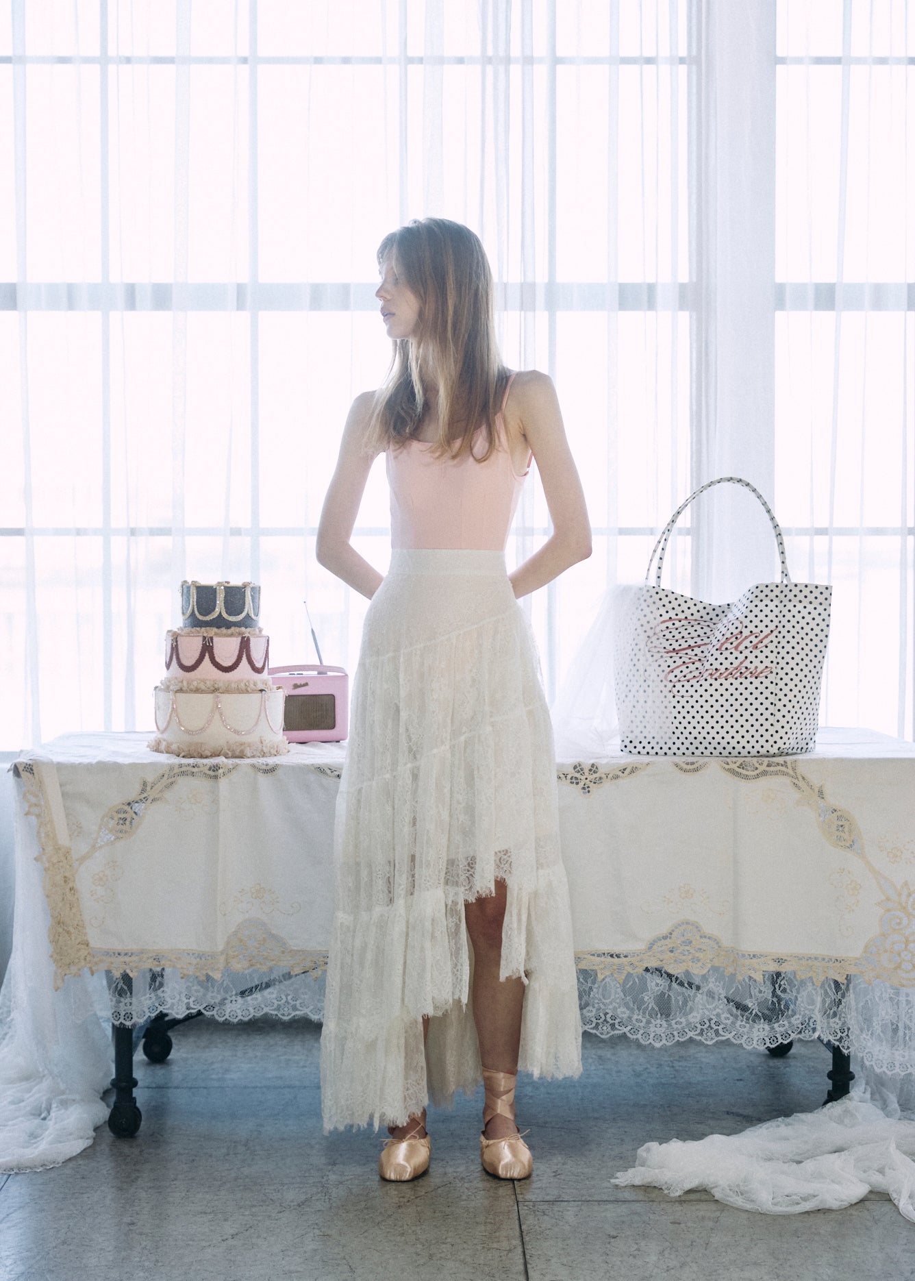 Asymmetric Lace Skirt