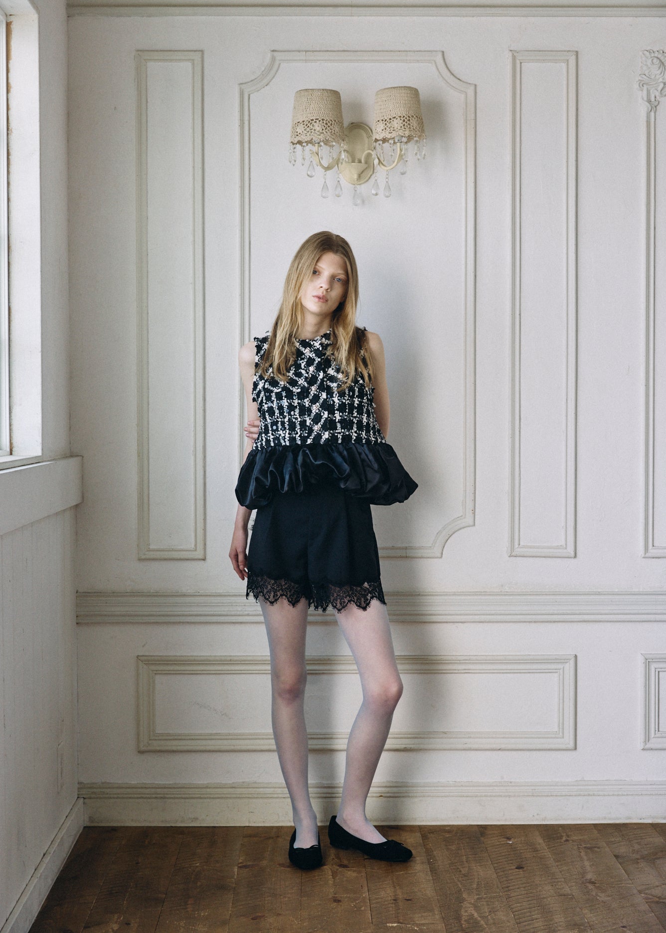 【予約商品】Tweed Balloon Docking Top
