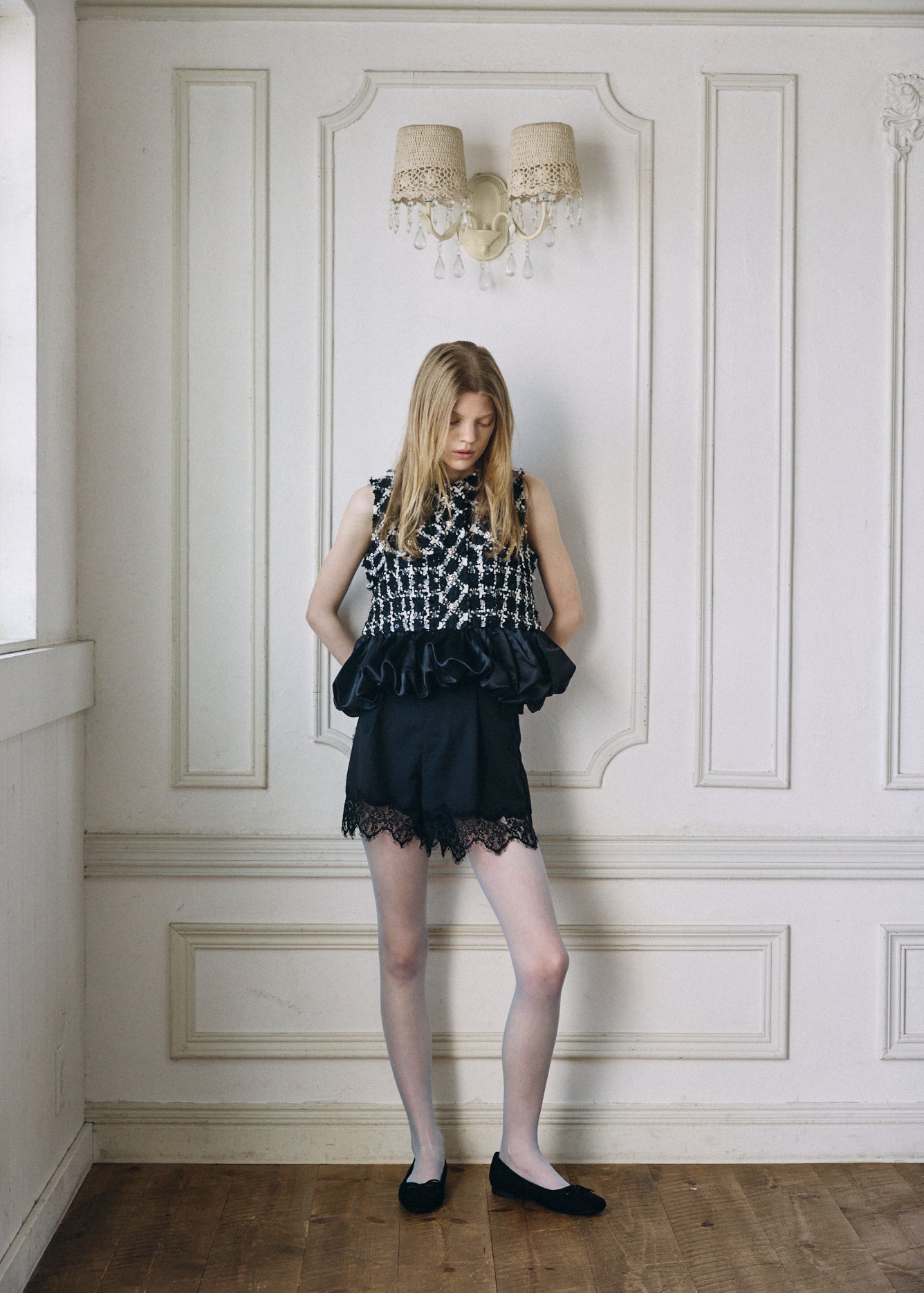 【予約商品】Tweed Balloon Docking Top