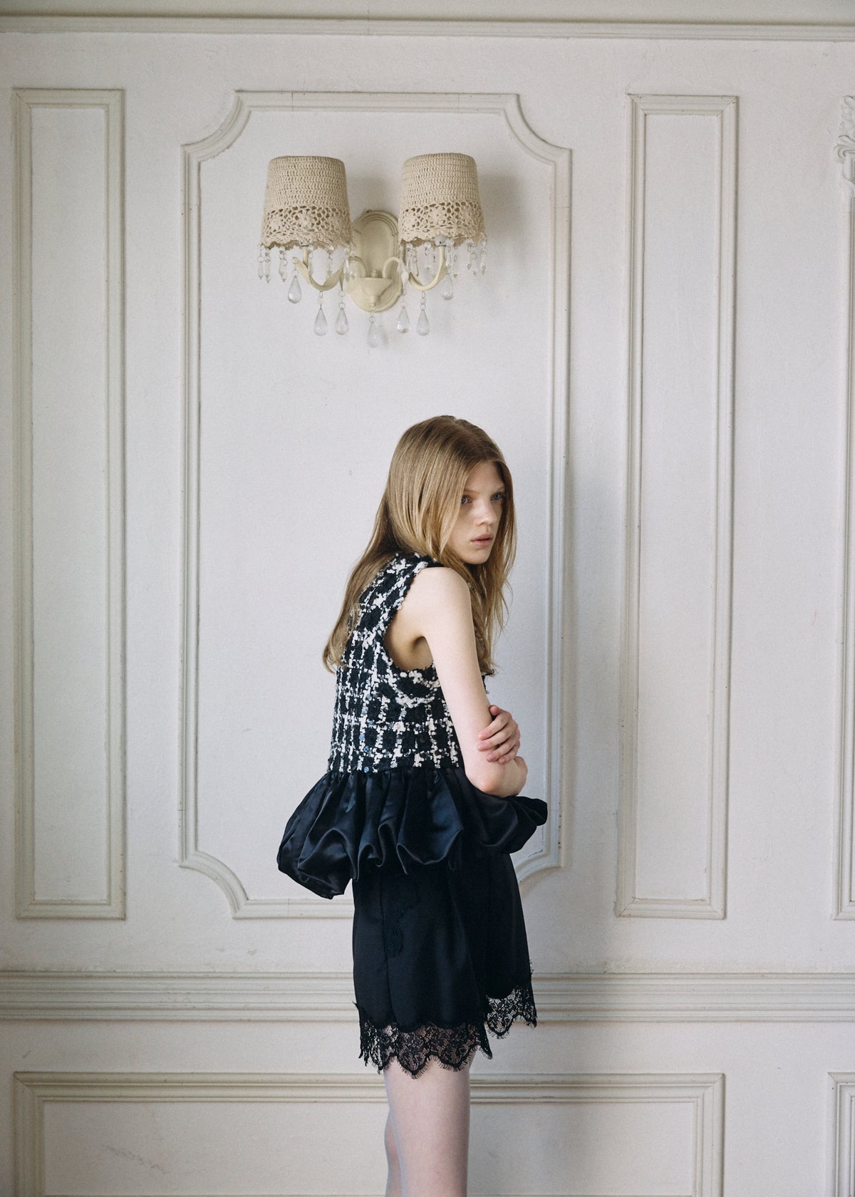 【予約商品】Tweed Balloon Docking Top
