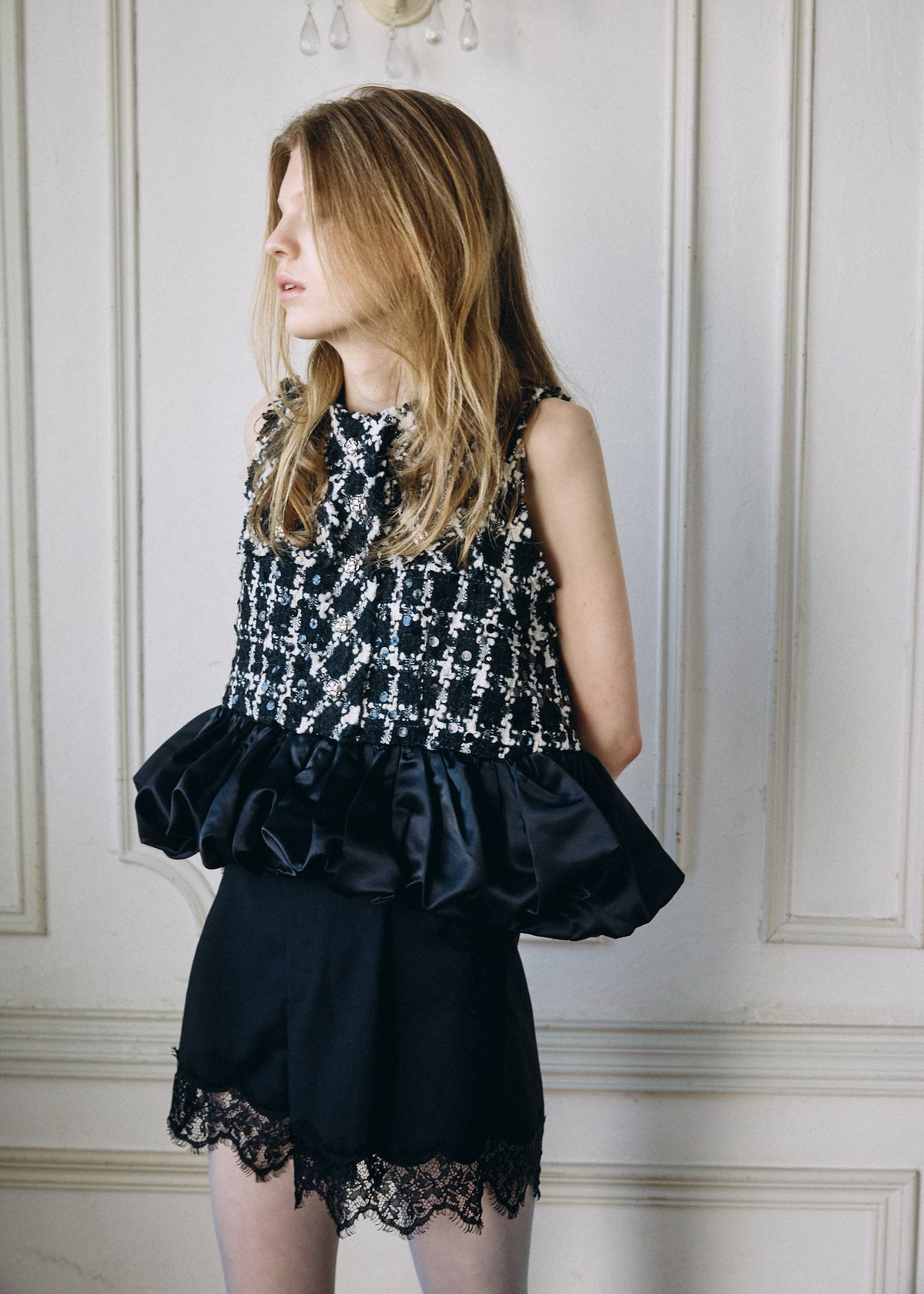 【予約商品】Tweed Balloon Docking Top