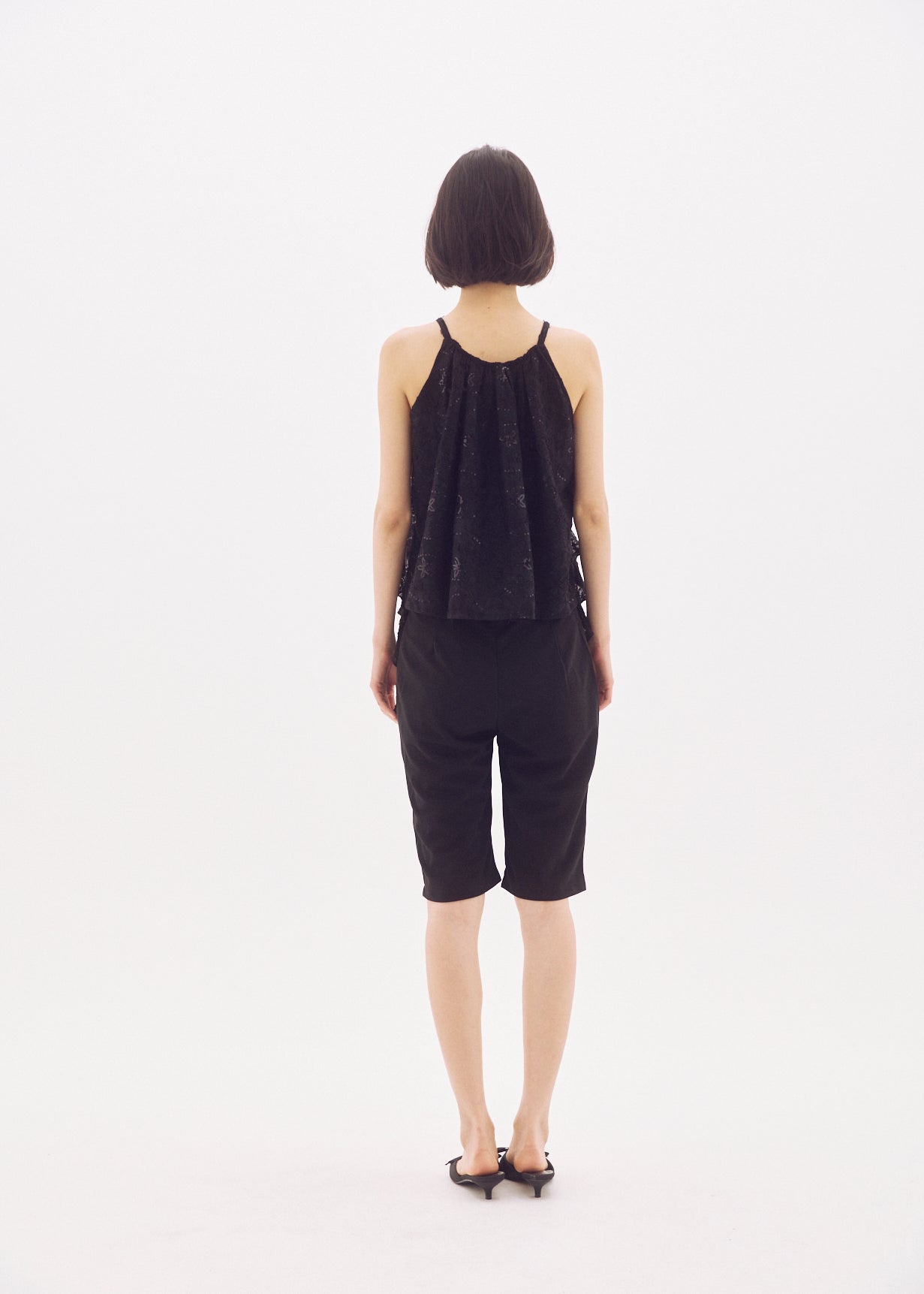 Spangle Lace Ruffle Top