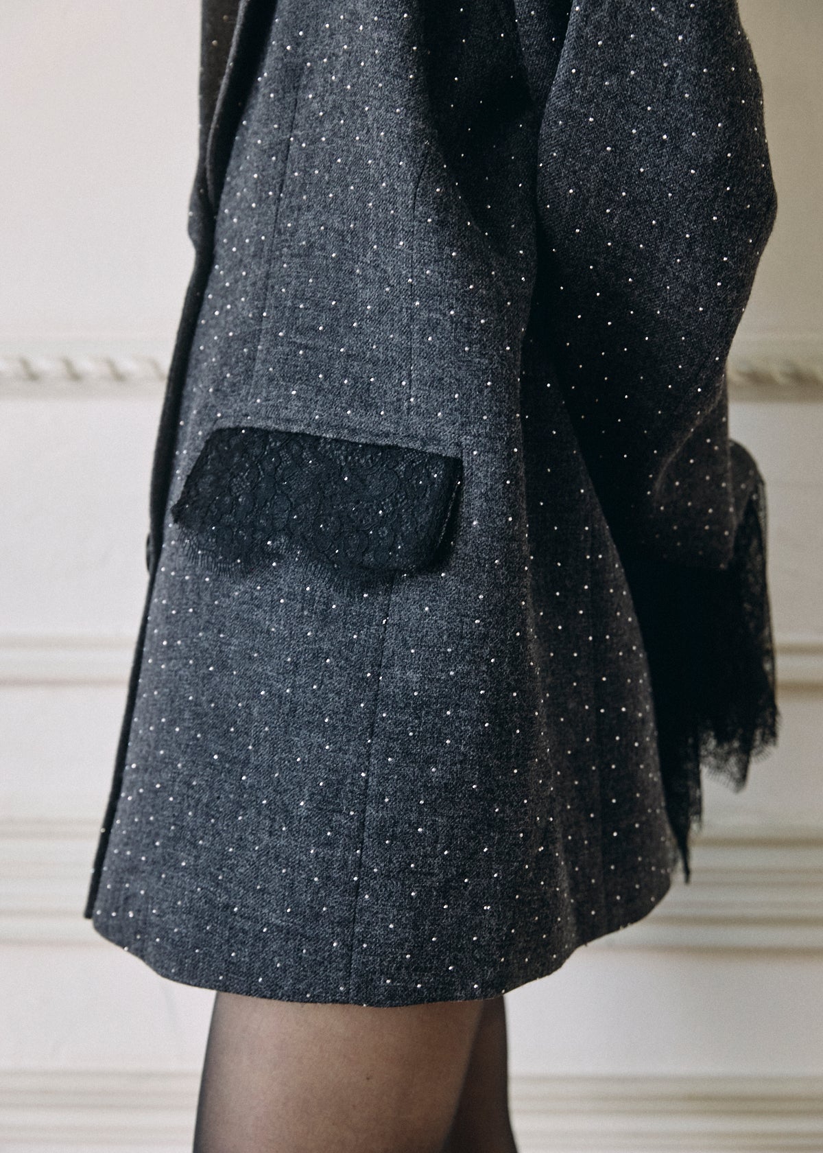【予約商品】2WAY Bijou Lace Jacket