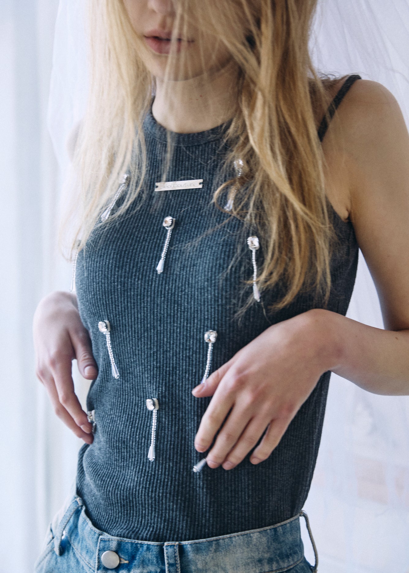 Bijou Double Strap Rib Tank (with Pads)