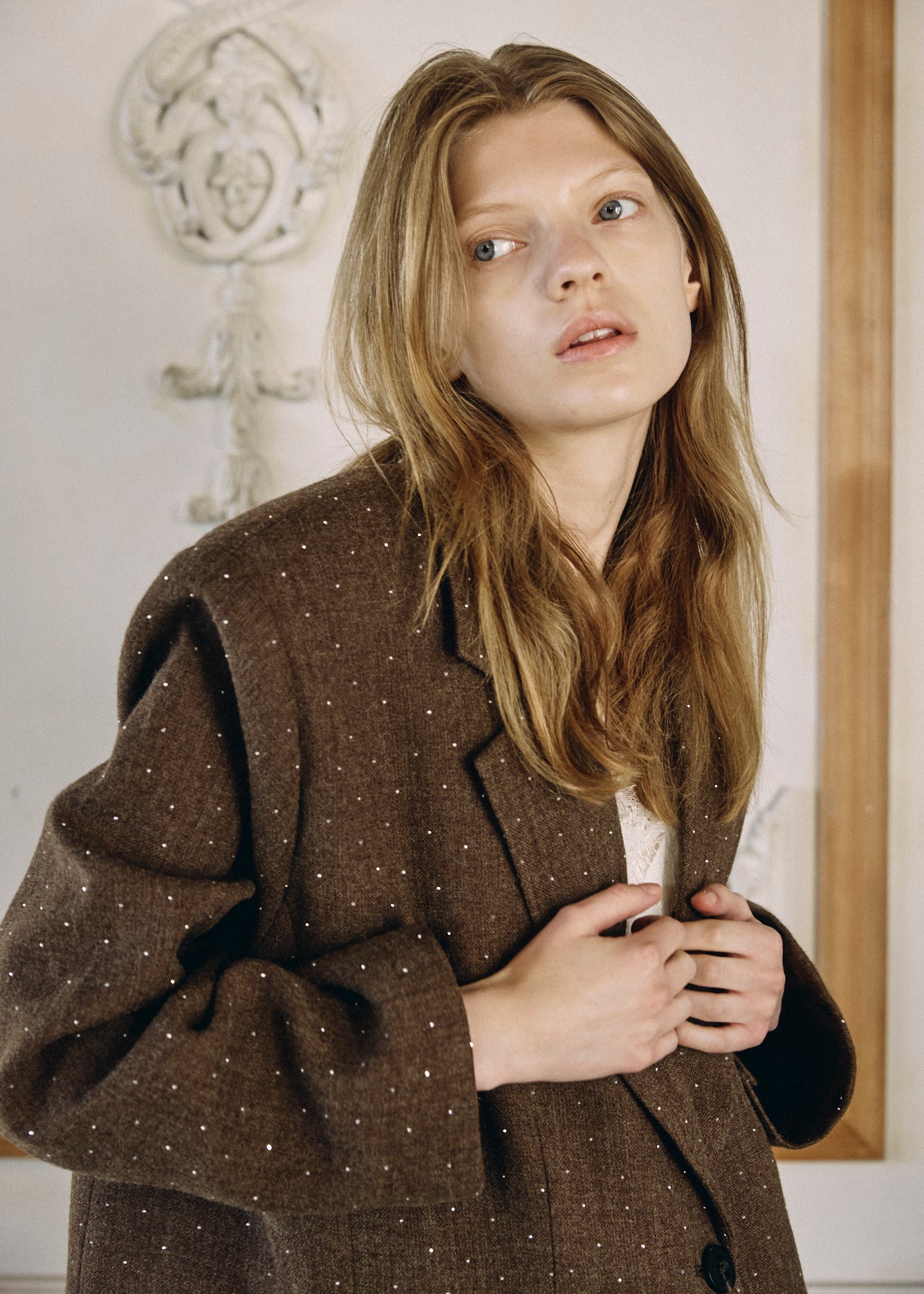 【予約商品】2WAY Bijou Lace Jacket