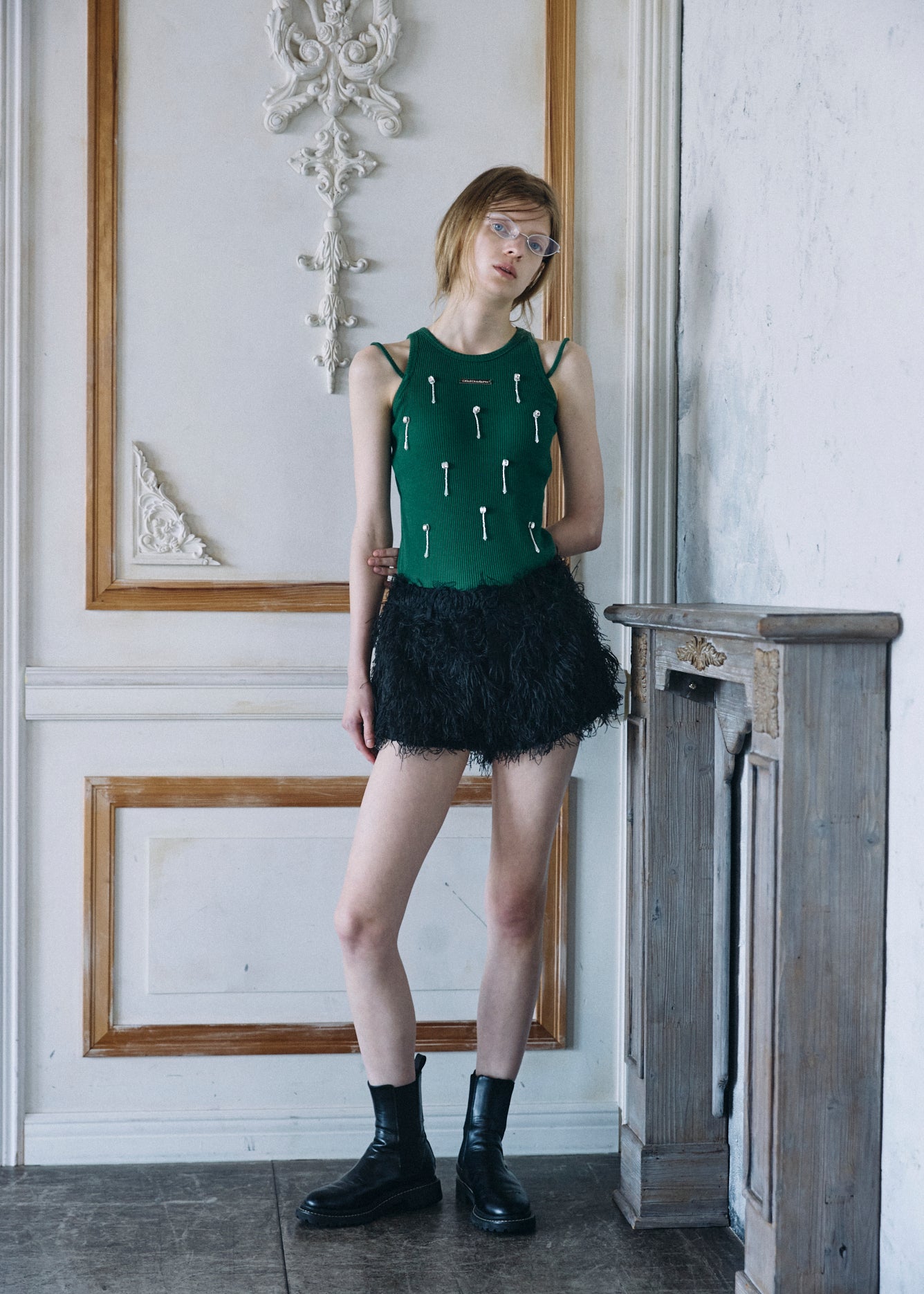 Bijou Double Strap Rib Tank (with Pads)
