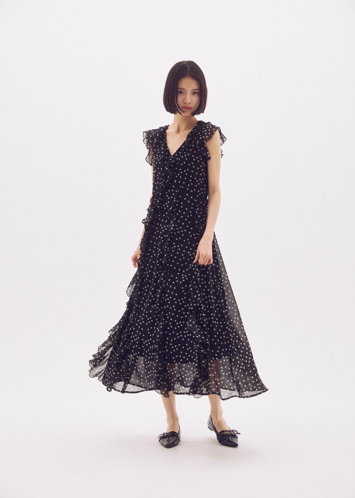 Flower Ruffle Dress