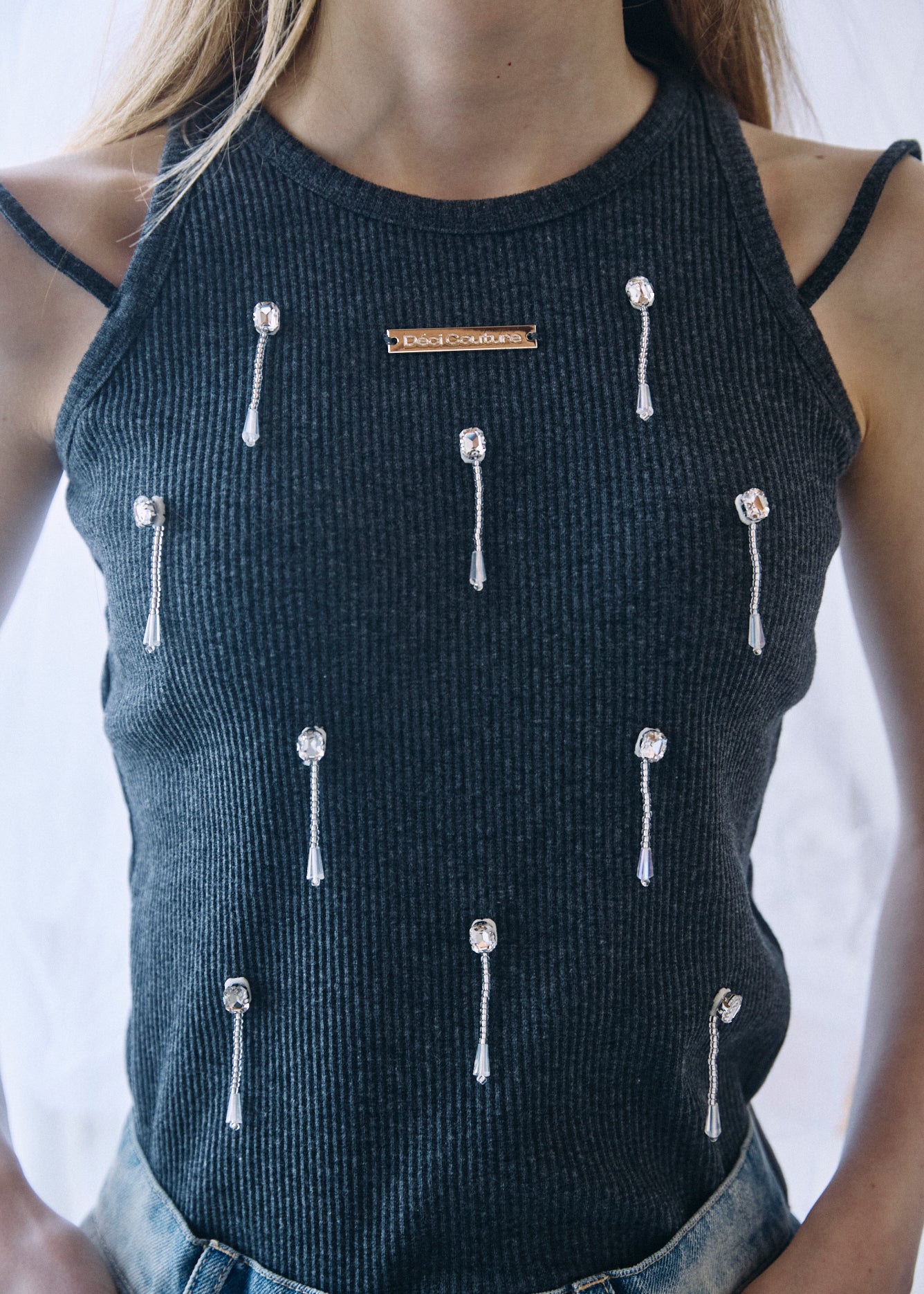Bijou Double Strap Rib Tank (with Pads)