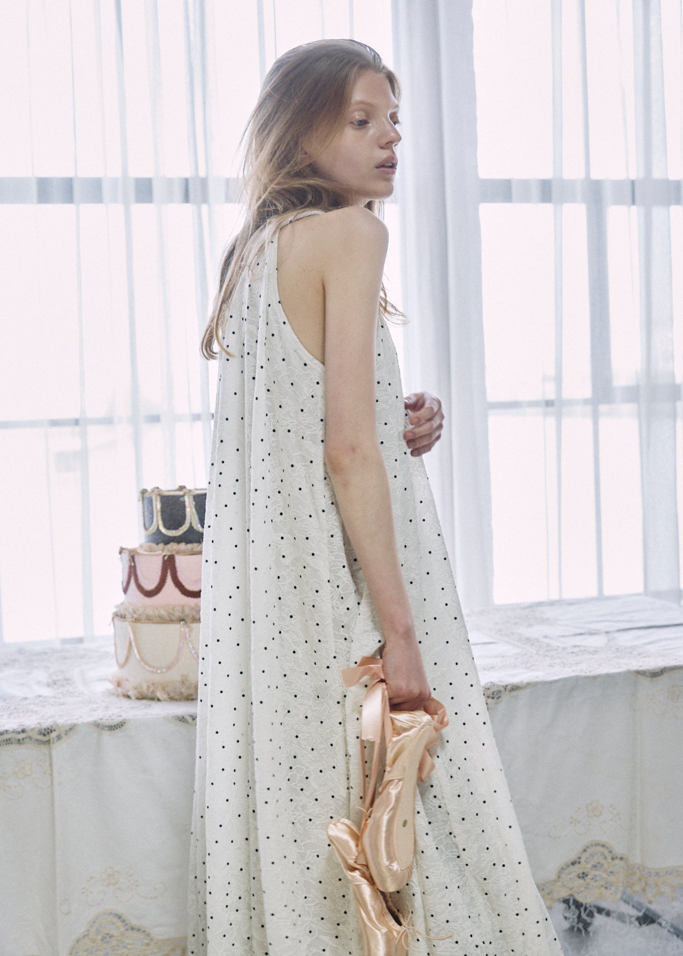 Dot Balloon Dress